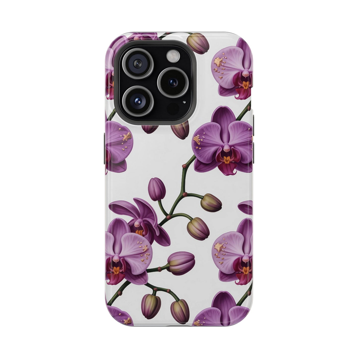 Purple Orchid Design iPhone Tough Case