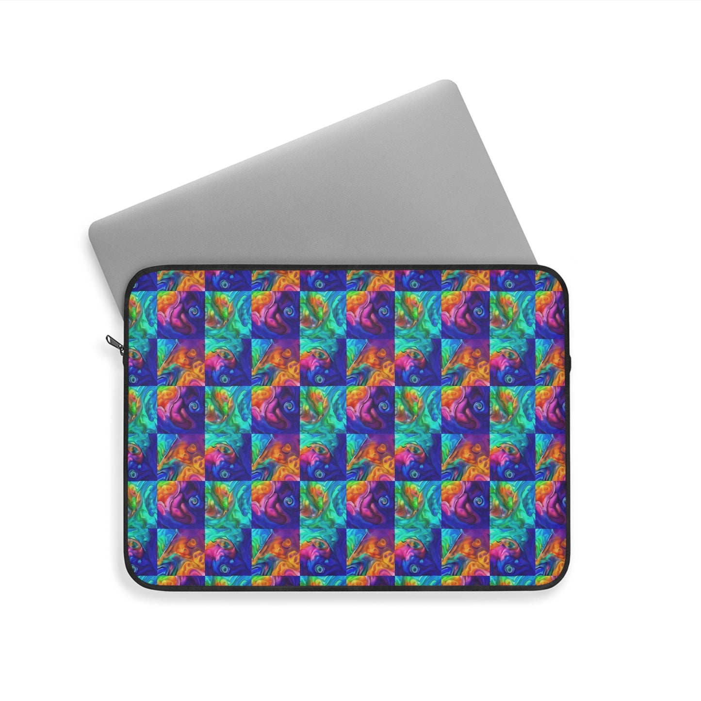 Abalone Swirl Laptop Sleeve — Glowing Shell Design