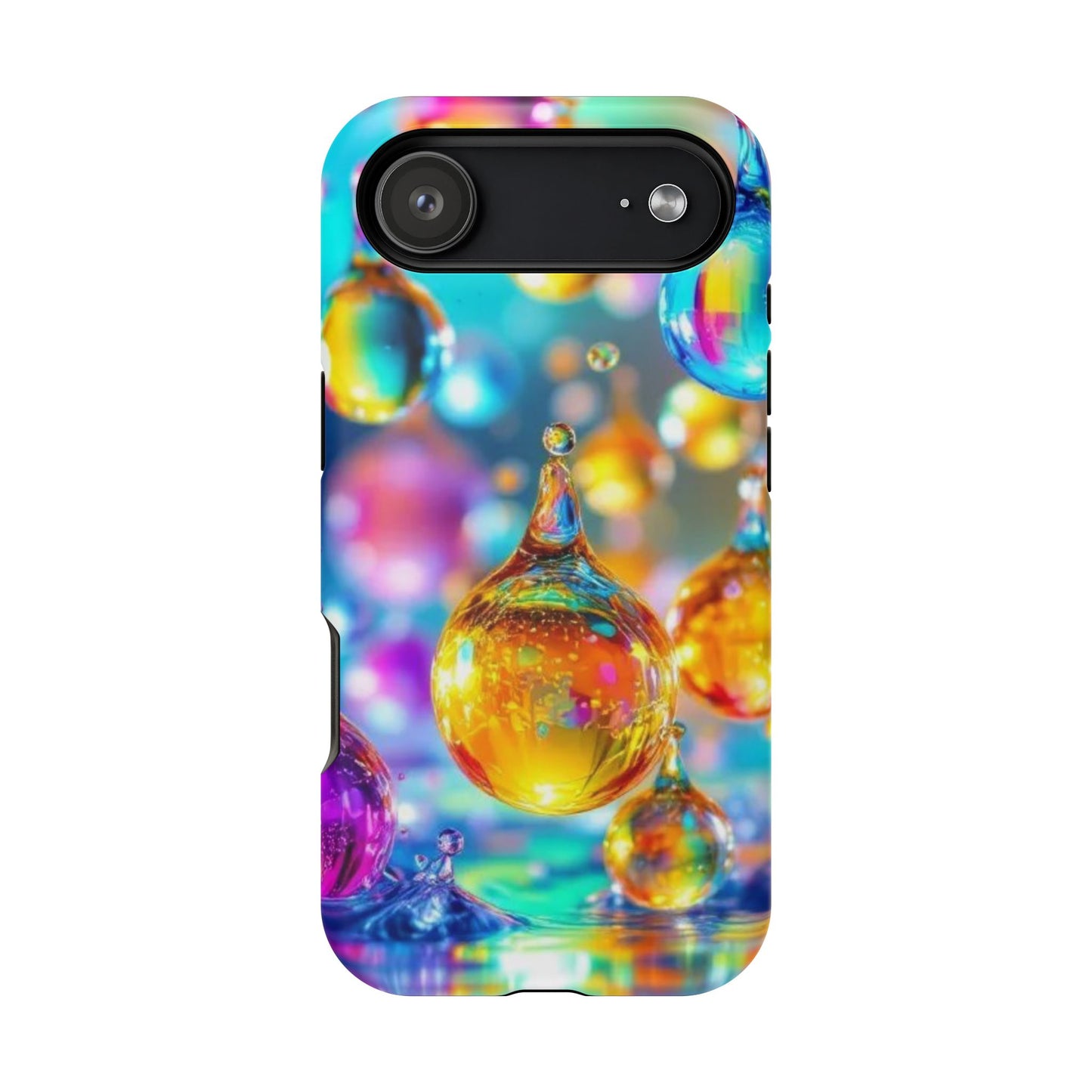 Golden Raindrop Design iPhone Tough Case