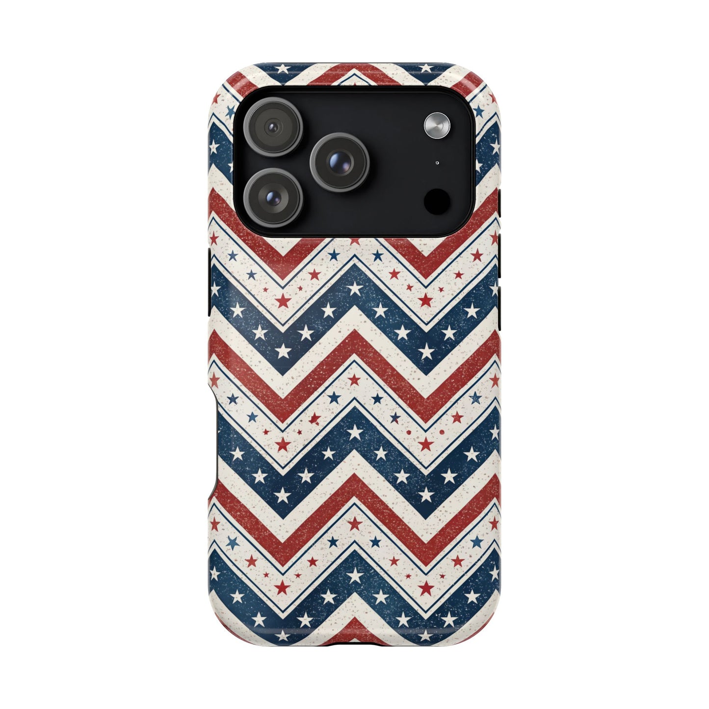 iPhone Tough Case - Vintage Stars and Stripes Design