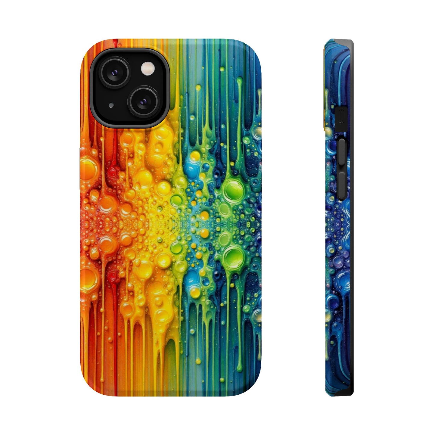 Rainbow Paint Splash iPhone Tough Case