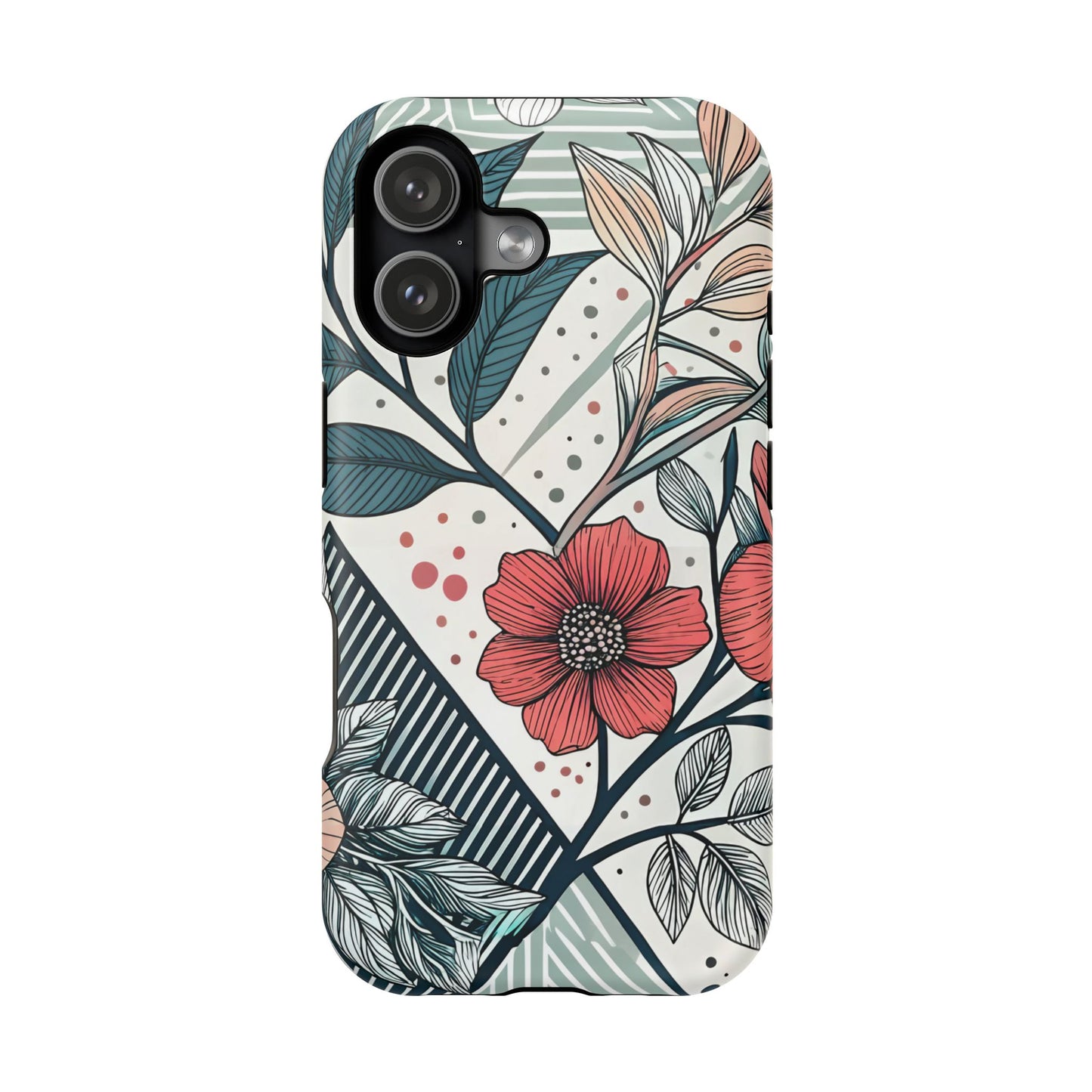 Geometric Flower iPhone Tough Case