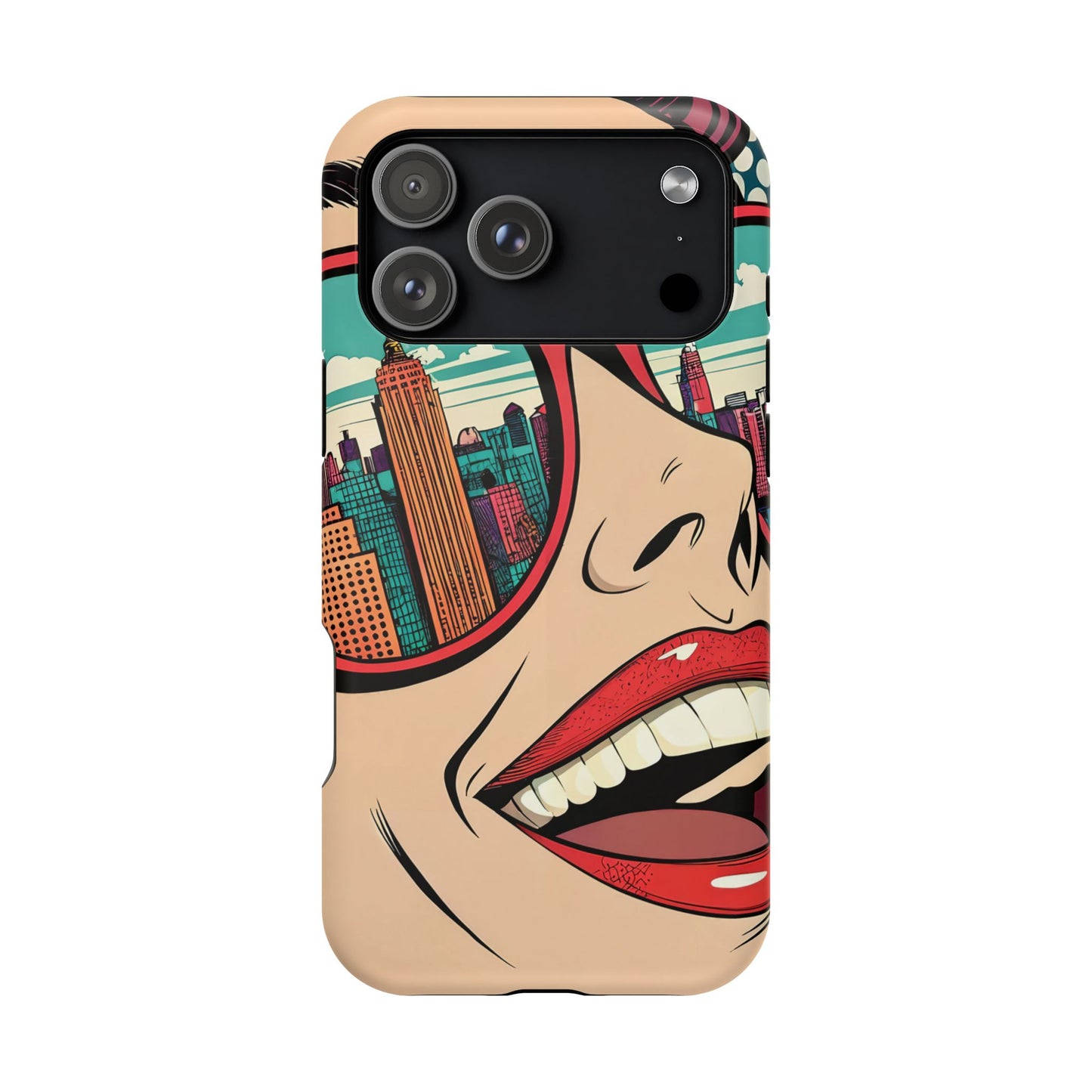 City View Pop Art Design iPhone Tough Case