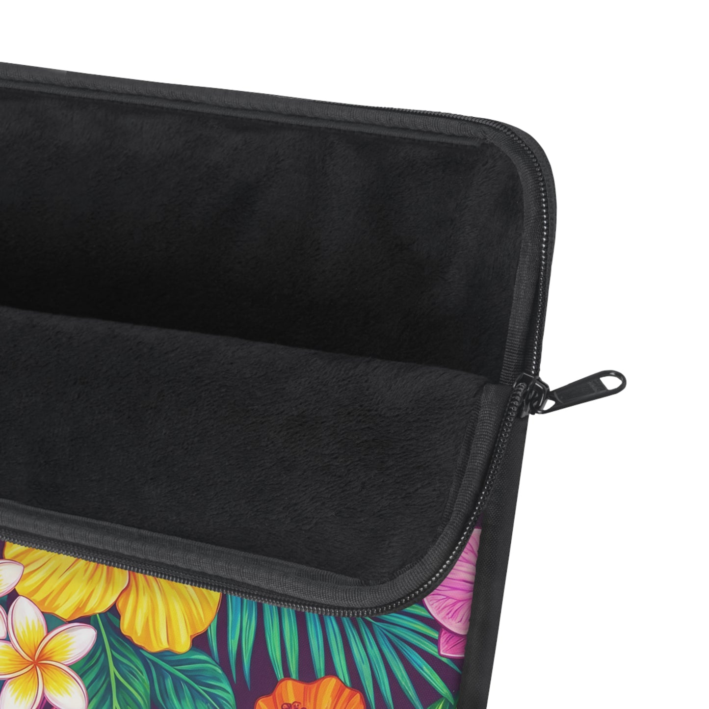 Vibrant Tropical Floral Laptop Sleeve — Colorful Hawaiian Flower Laptop Case
