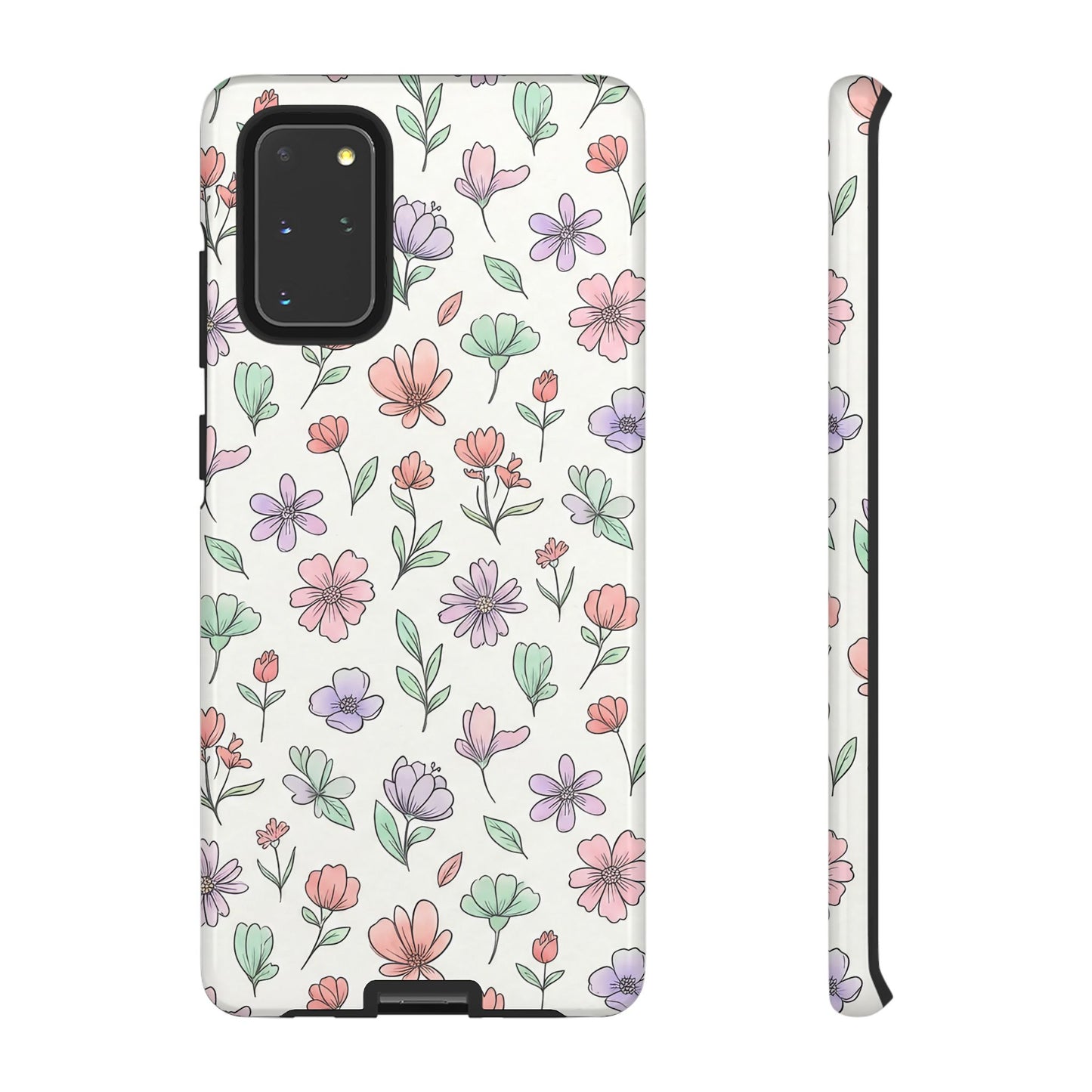 Floral Tough Cases — Artistic Flower Samsung Phone Case