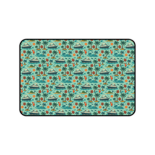 Desk Mat - Tropical Cruise Design