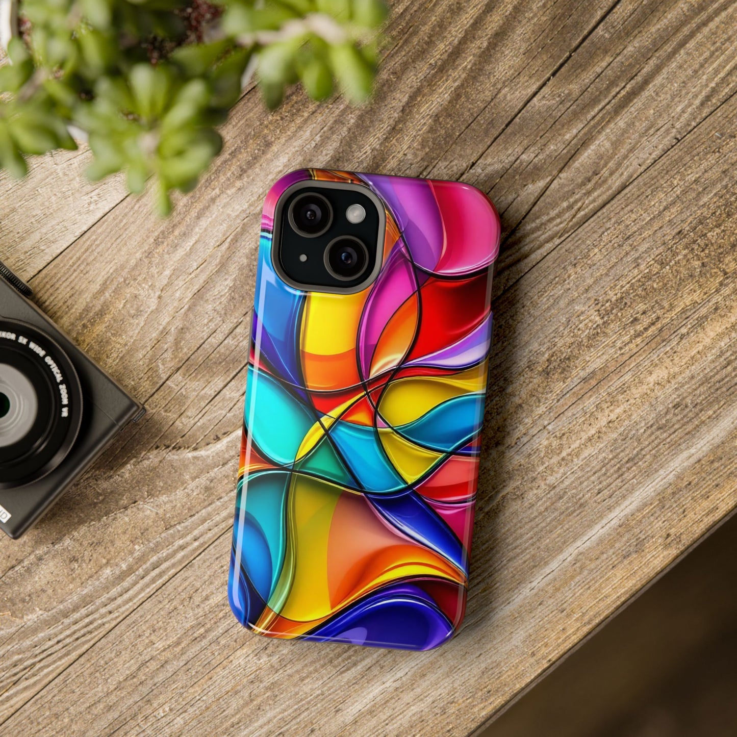 Rainbow Pride Art Design iPhone Tough Case