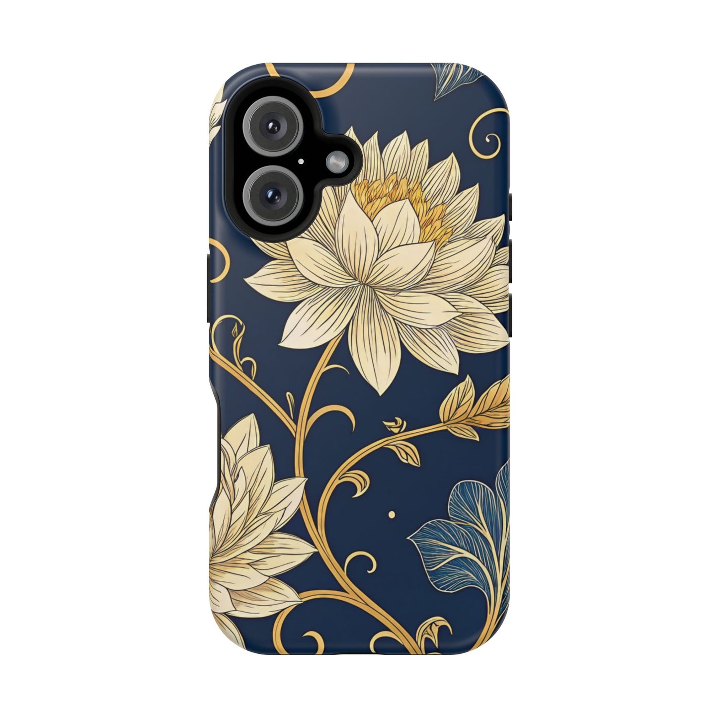 Golden Flower Design iPhone Tough Case