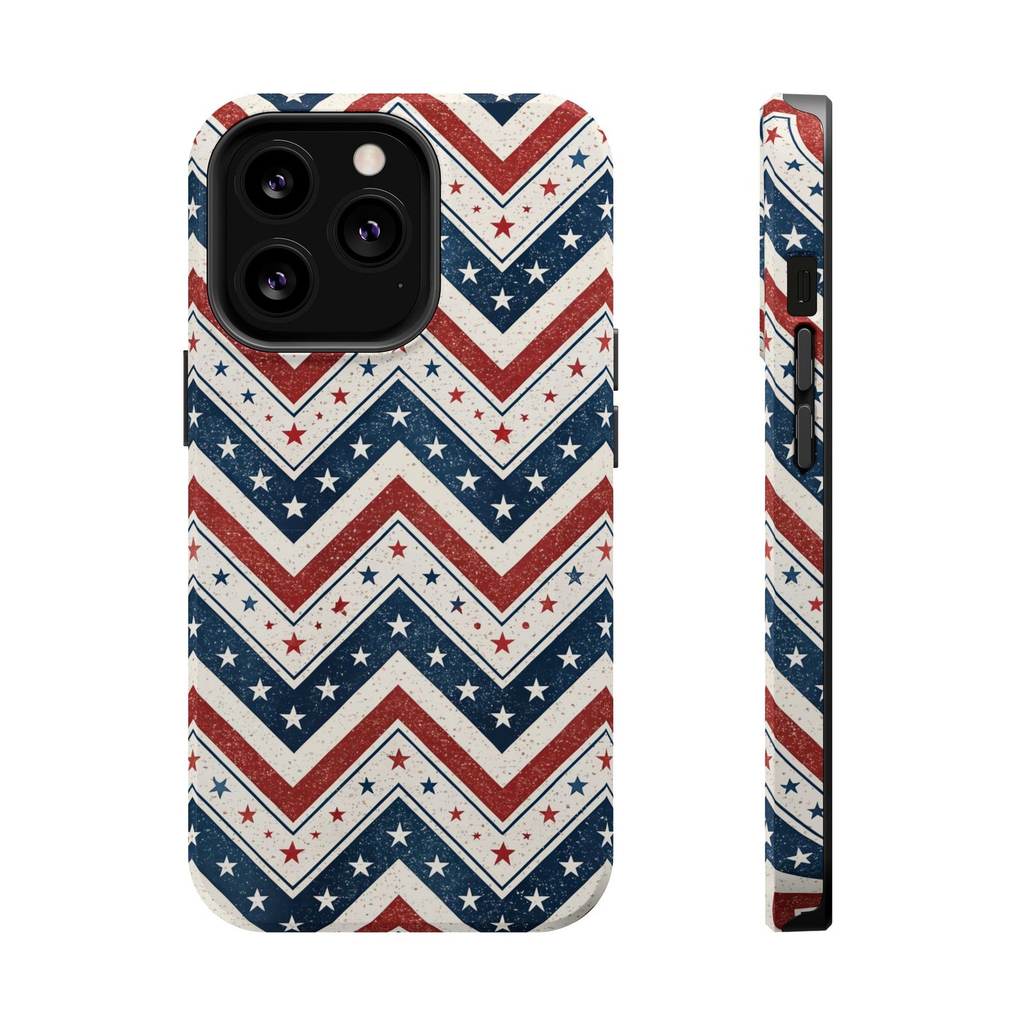 iPhone Tough Case - Vintage Stars and Stripes Design
