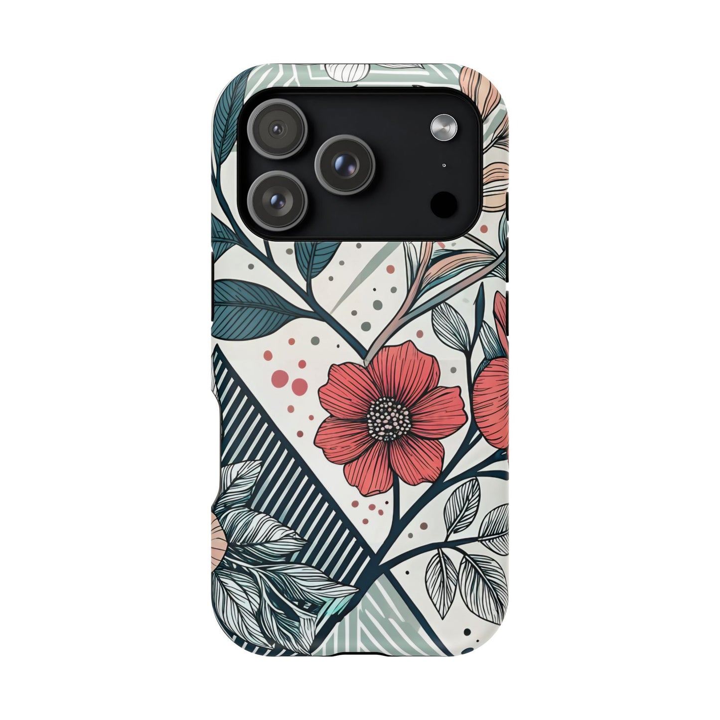Geometric Flower iPhone Tough Case