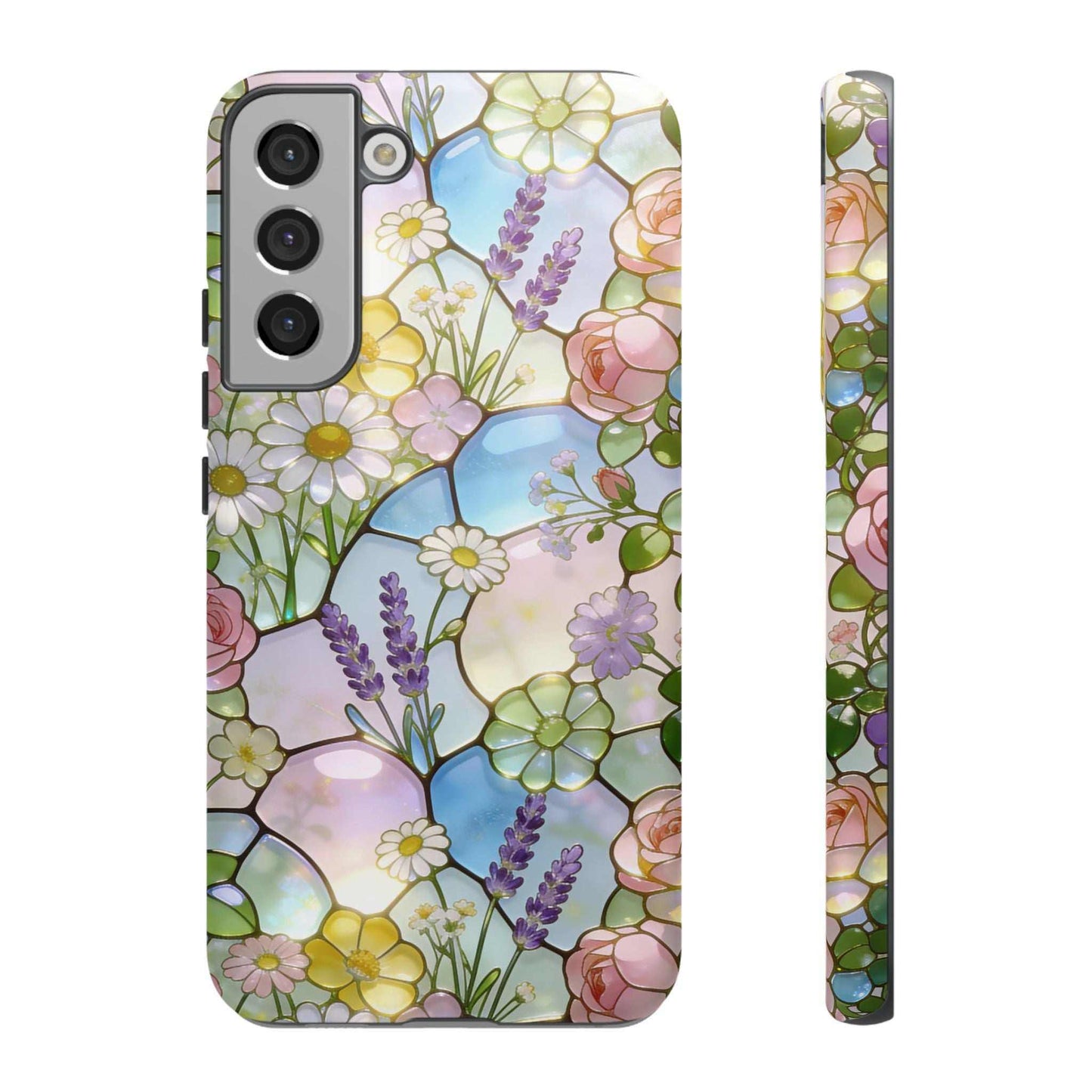 Floral Stained Glass Samsung Phone Case — Tough Cases