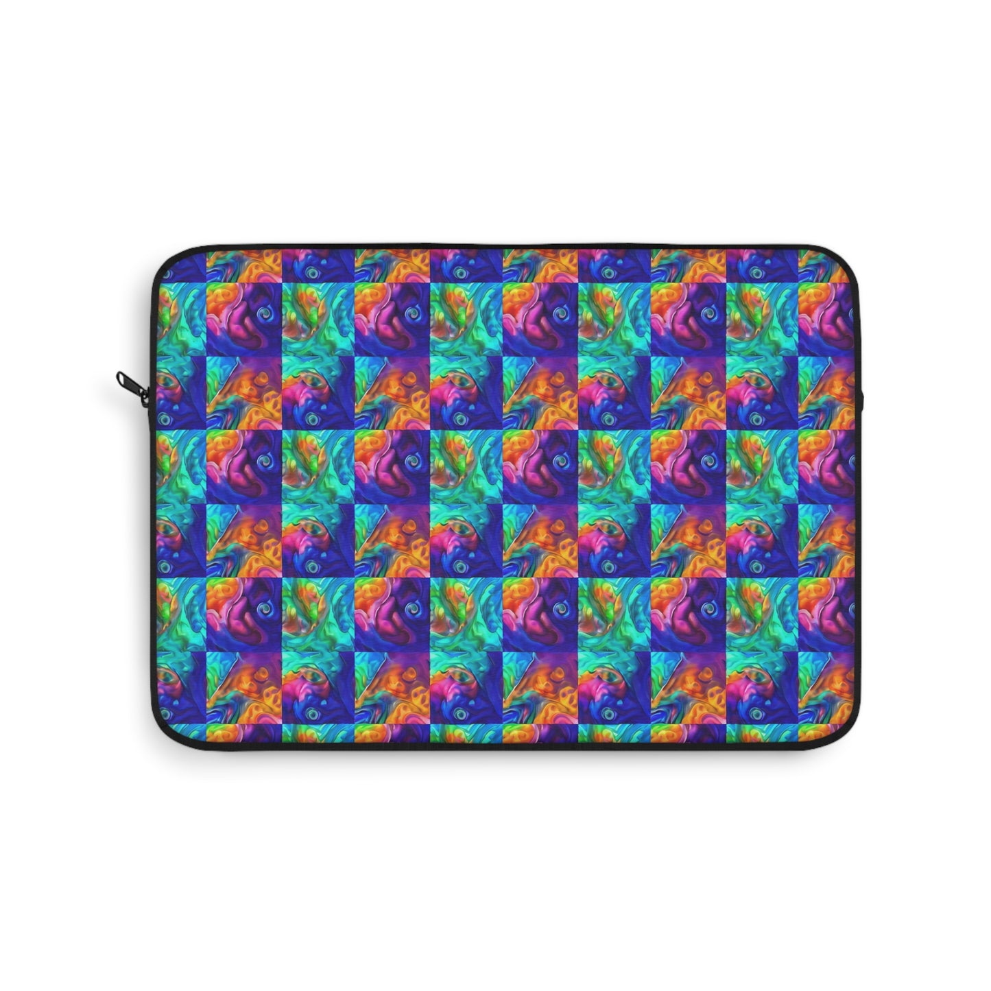 Abalone Swirl Laptop Sleeve — Glowing Shell Design