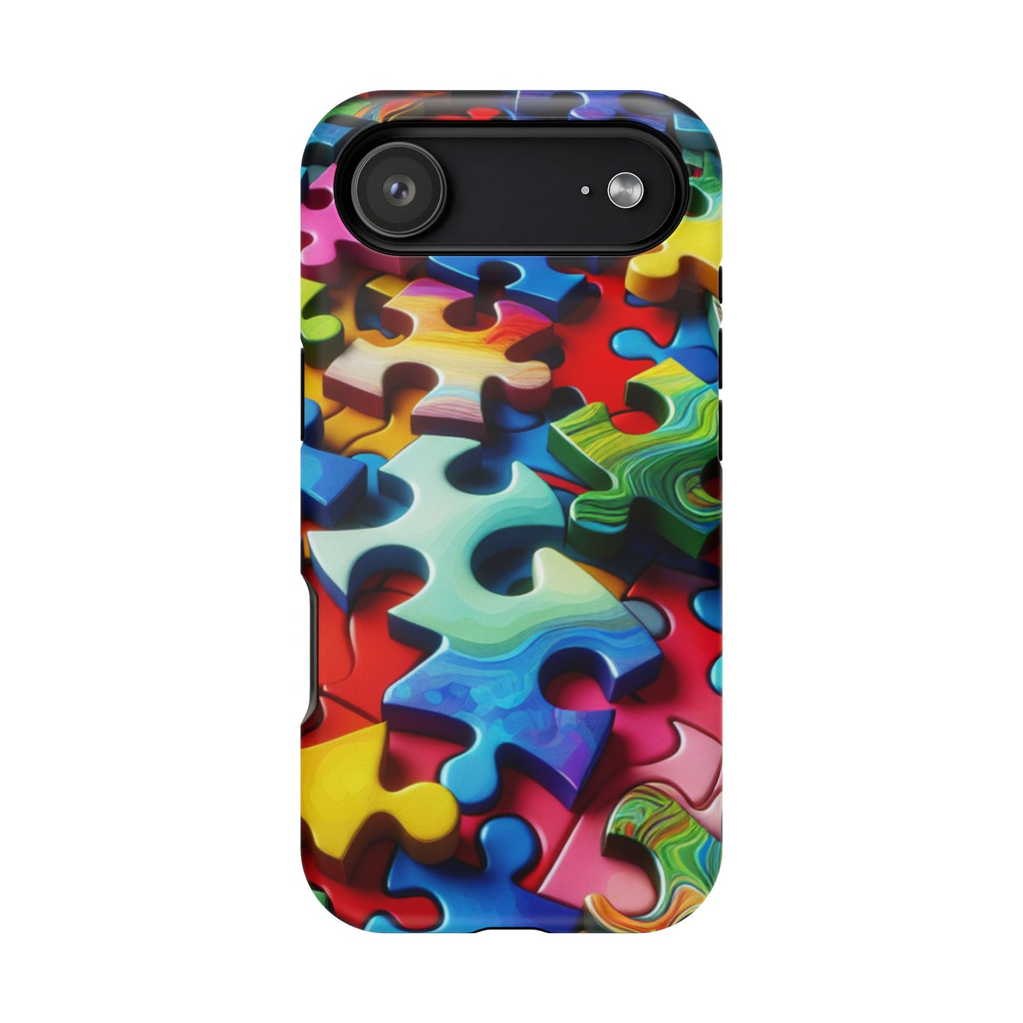 Rainbow Puzzle iPhone Tough Case