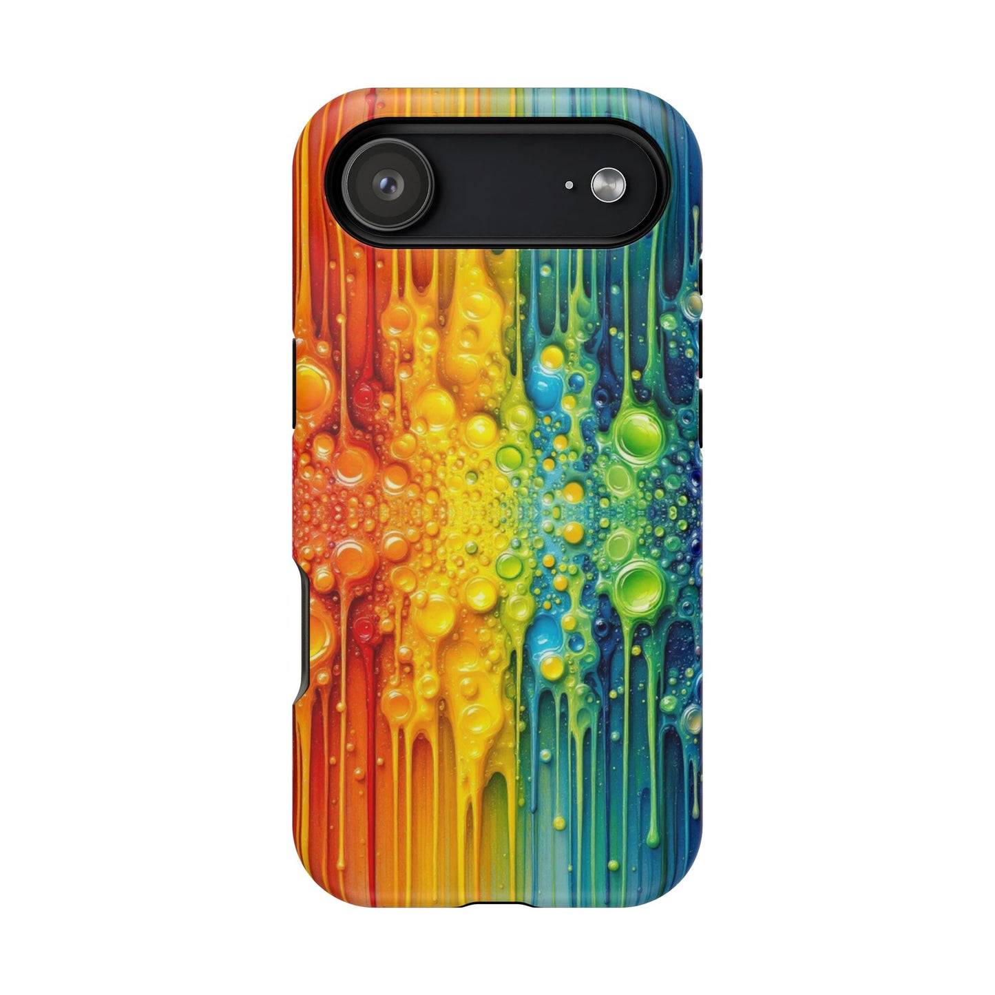 Rainbow Paint Splash iPhone Tough Case