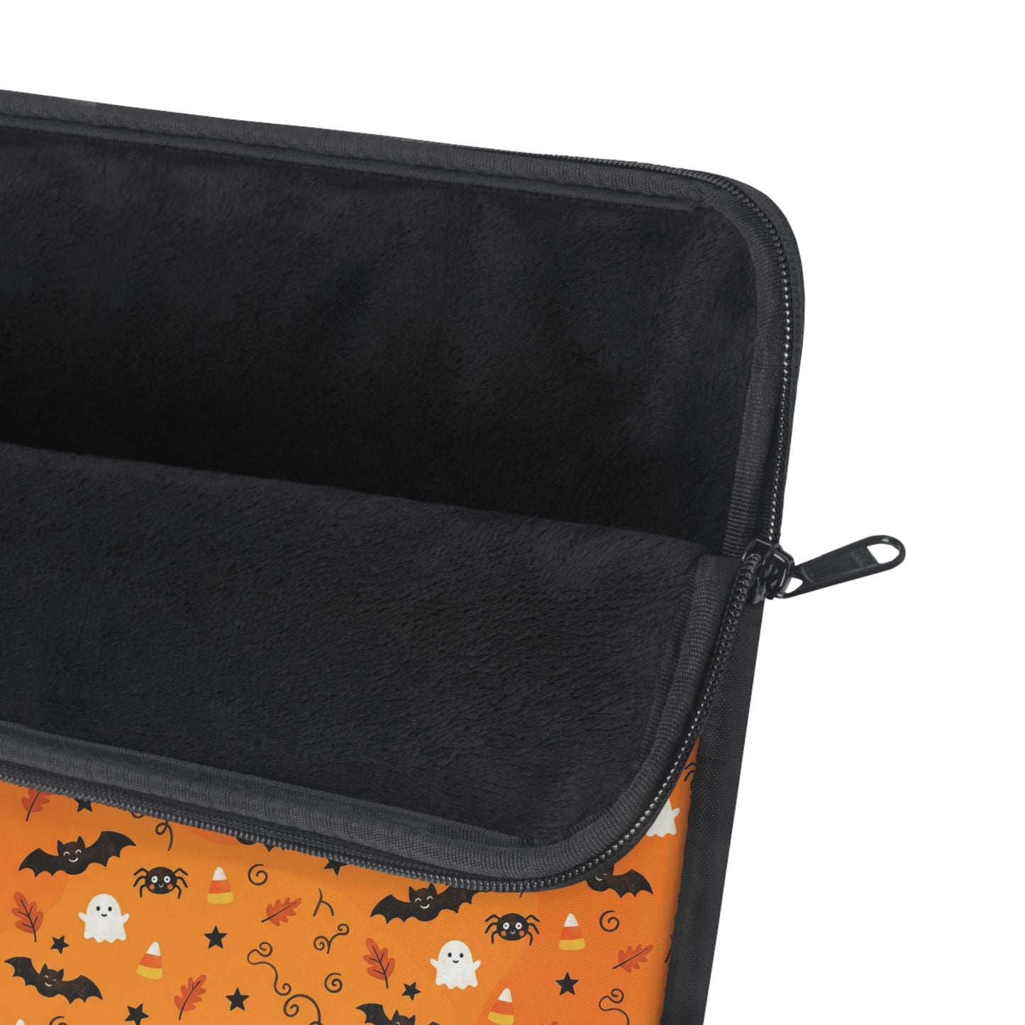Boo-tiful Halloween Bat & Candy Orange Laptop Sleeve