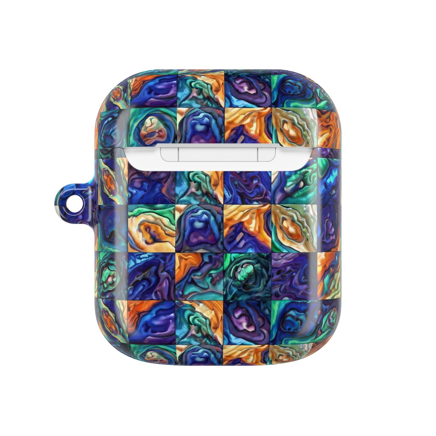 Blue & Purple Seascape AirPod Case — Abstract Ocean-Inspired Protective Cover