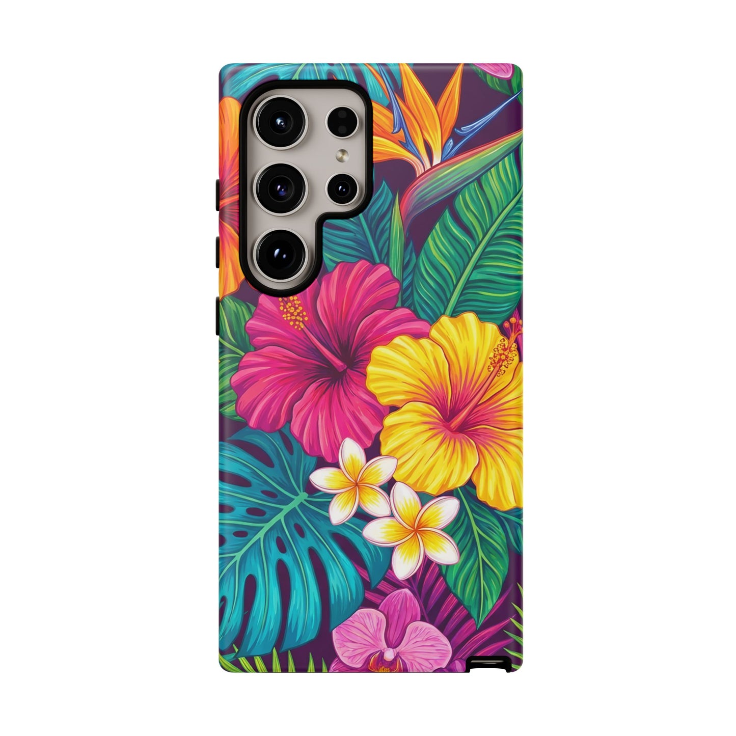 Tropical Samsung Phone Case — Vibrant Floral Tough Case