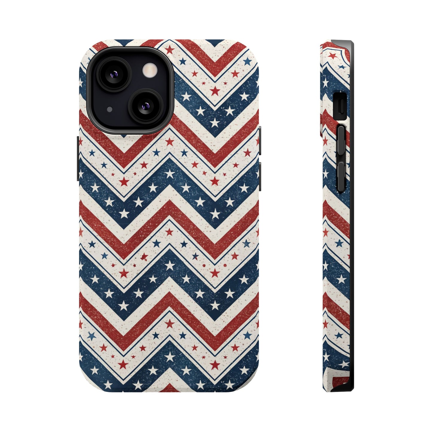 iPhone Tough Case - Vintage Stars and Stripes Design