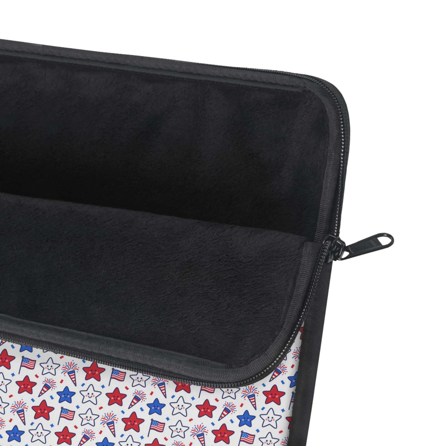 Kawaii 4th of July Laptop Sleeve – Cute Patriotic Laptop Case with Plush Protection