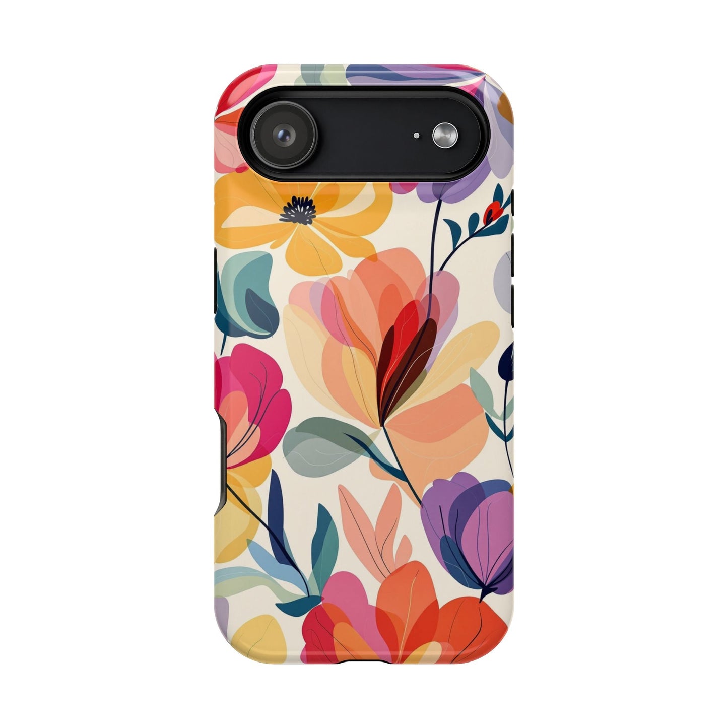 Watercolor Floral iPhone Case with vibrant floral design and durable protective cover