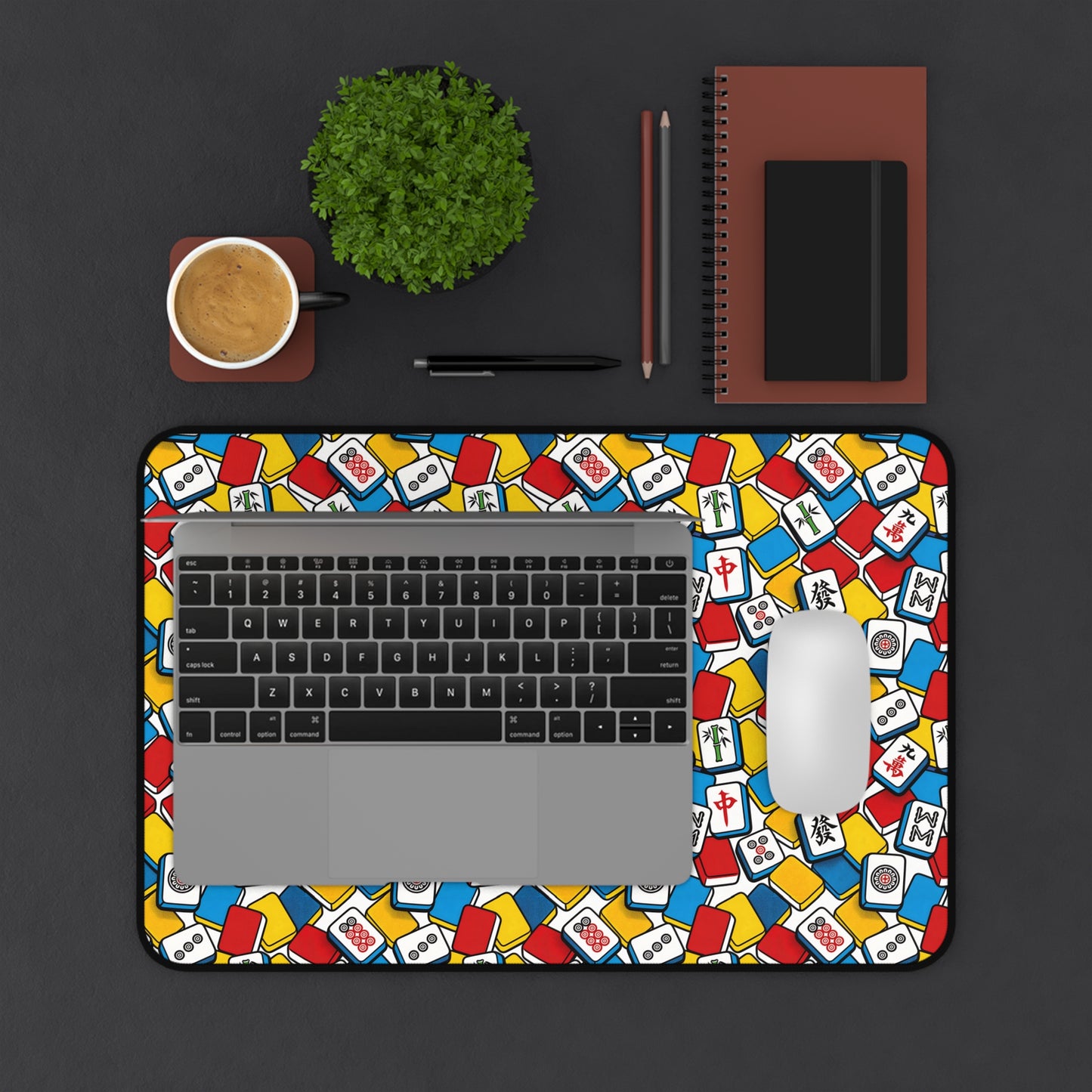 Vibrant Mahjong Desk Mat – Colorful Gaming & Workspace Mat