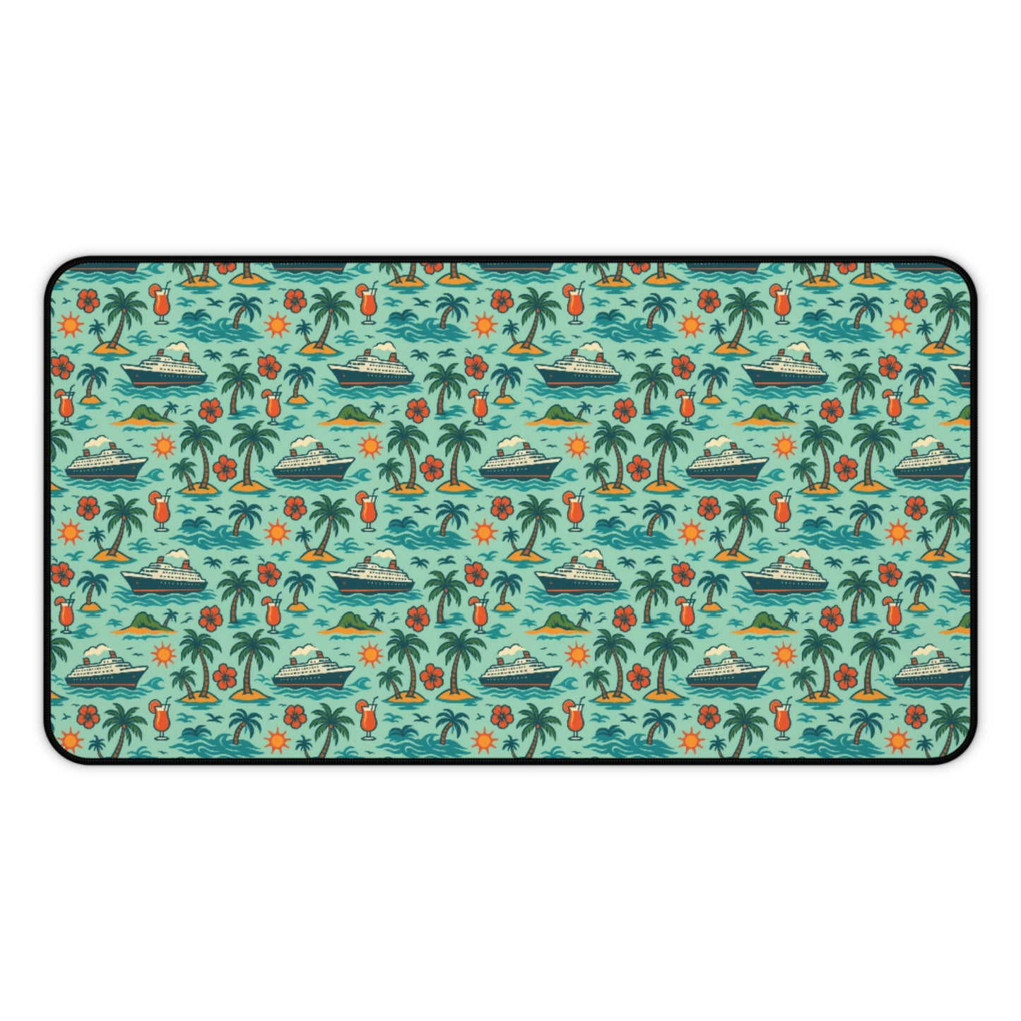 Desk Mat - Tropical Cruise Design