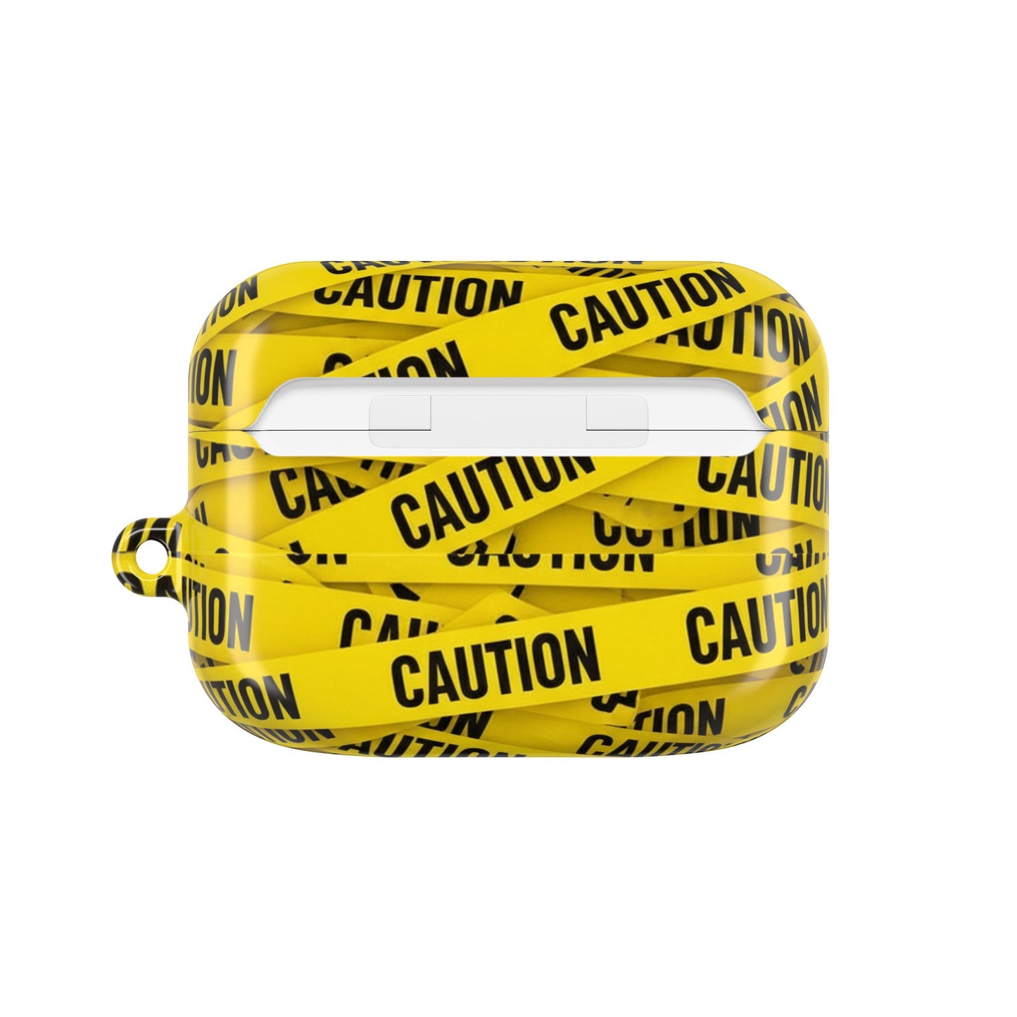 Caution Tape Covered AirPod Case