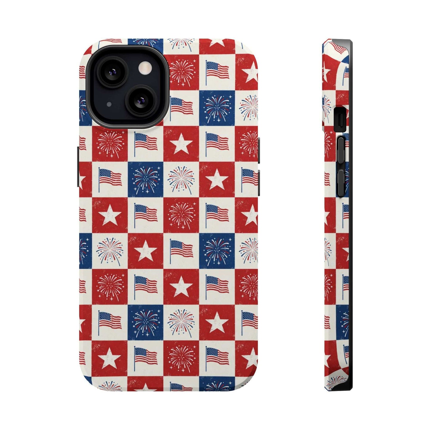 4th of July Patriotic iPhone Case — Magnetic Impact-Resistant