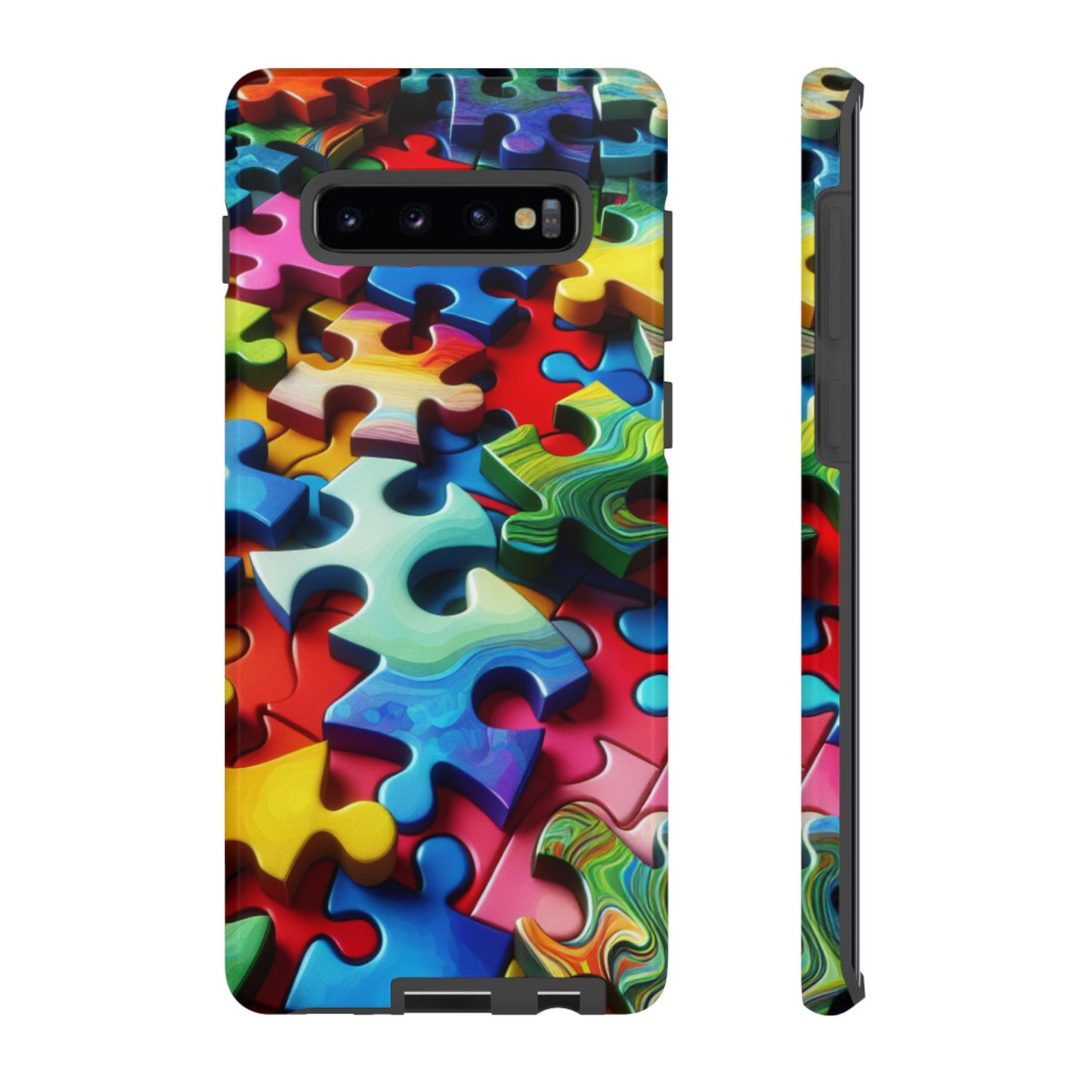 Rainbow Puzzle Design Samsung Tough Case