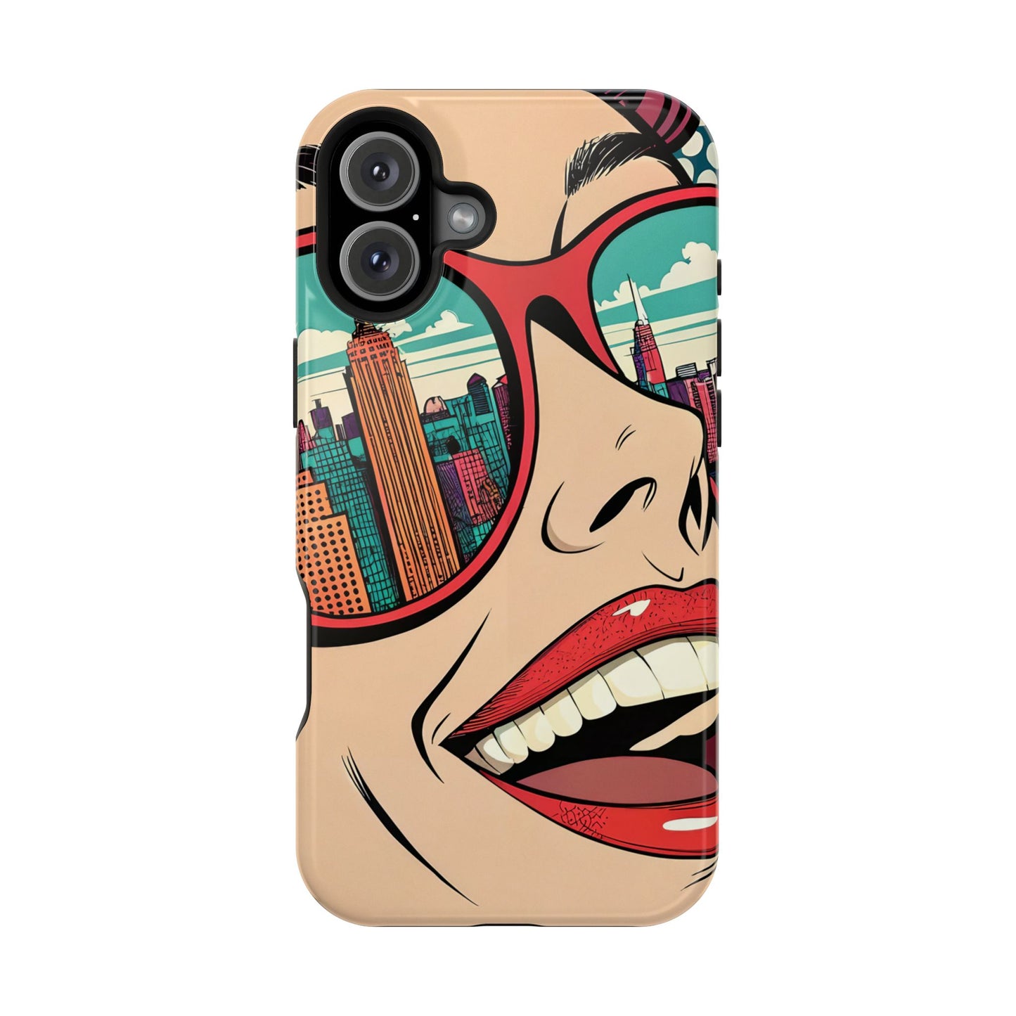City View Pop Art Design iPhone Tough Case