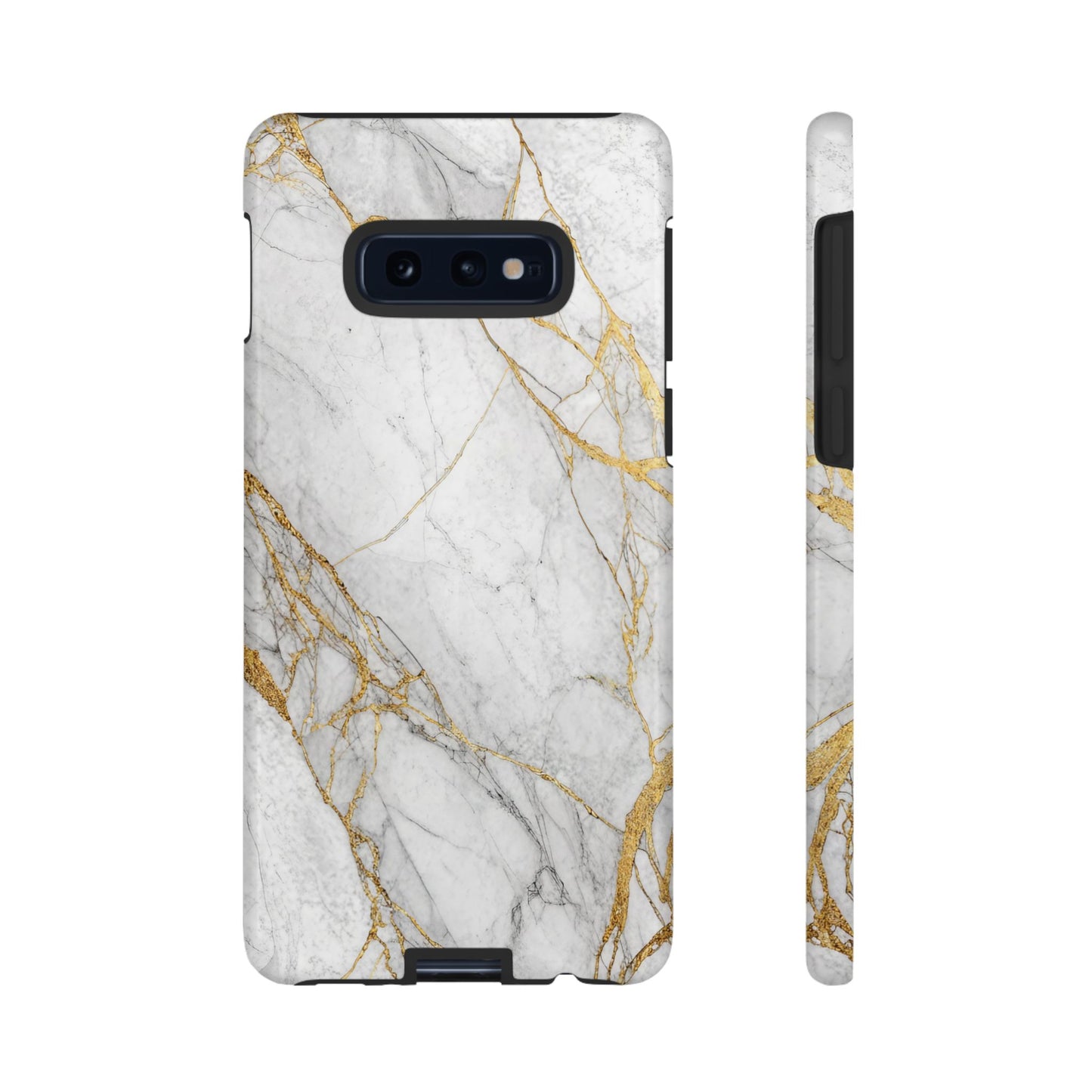 Golden White Marble Samsung Phone Case