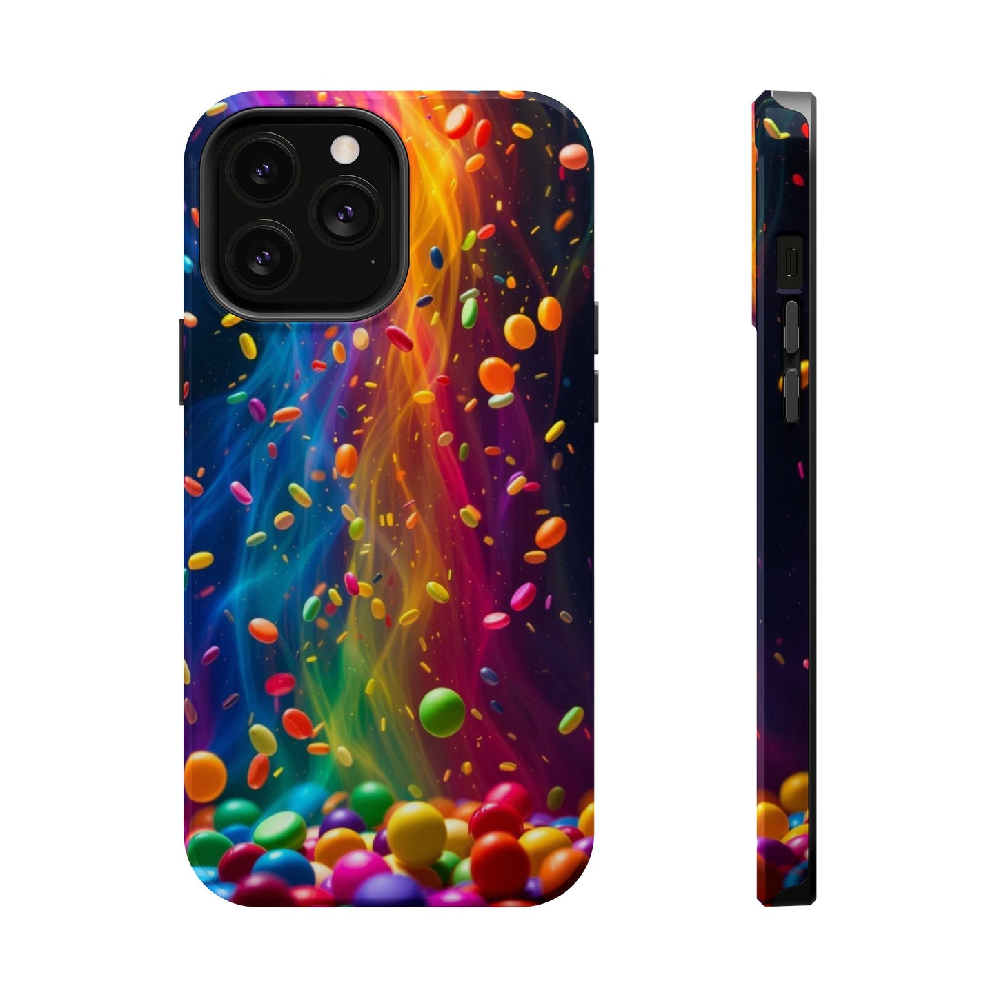 Rainbow Candy Rain iPhone Tough Case