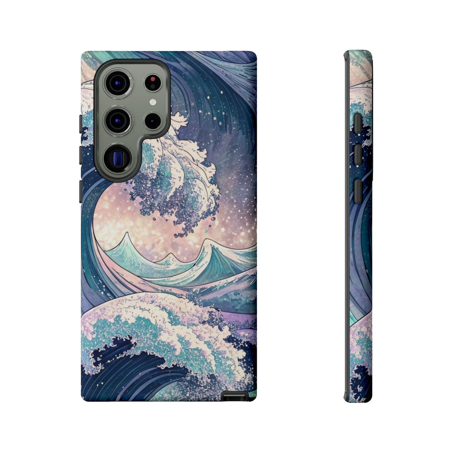 Crashing Waves Samsung tough phone case with artistic ocean wave design and durable protection for Samsung Galaxy models.
