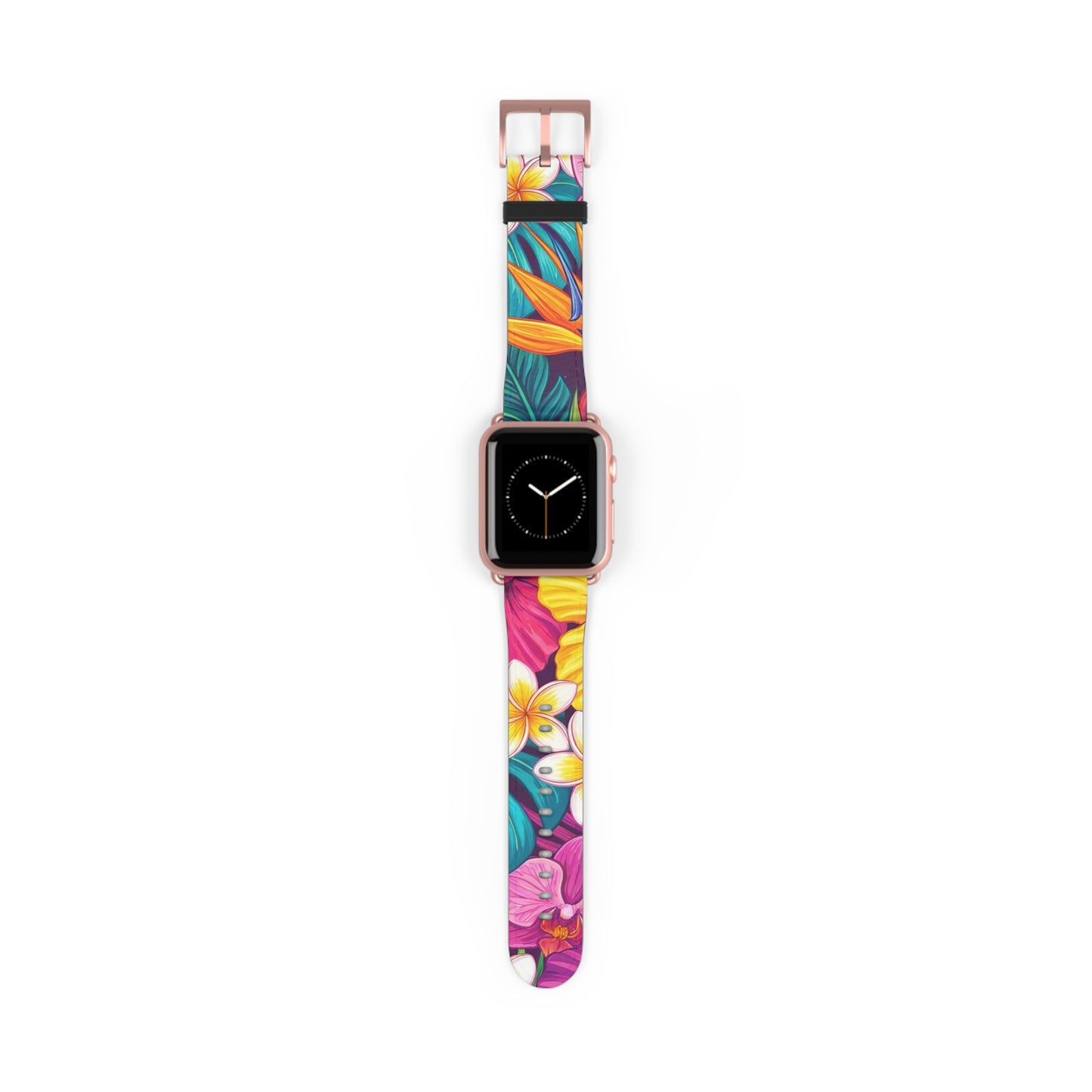 Vibrant Floral iWatch Band — Colorful Bloom Replacement Strap
