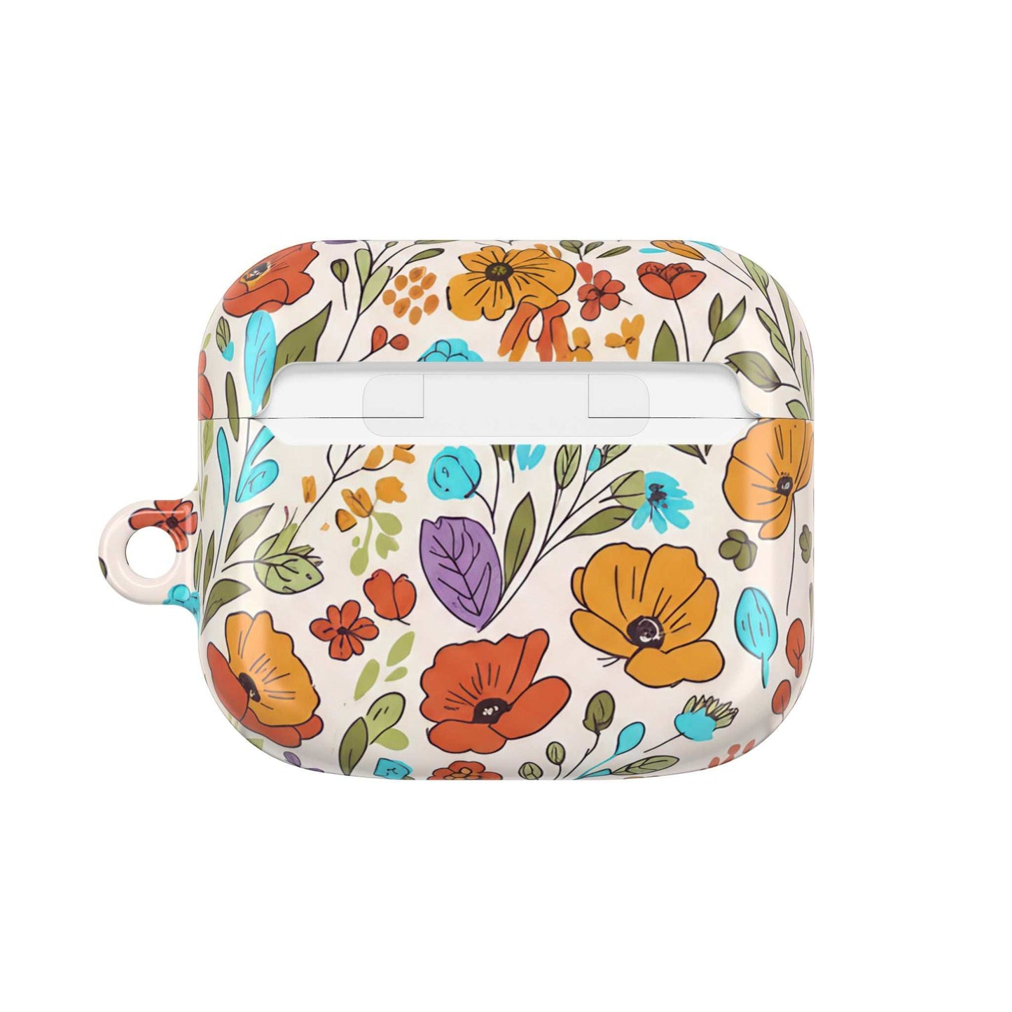 Floral Drawing AirPod Case — Botanical Sketch Protective Cover