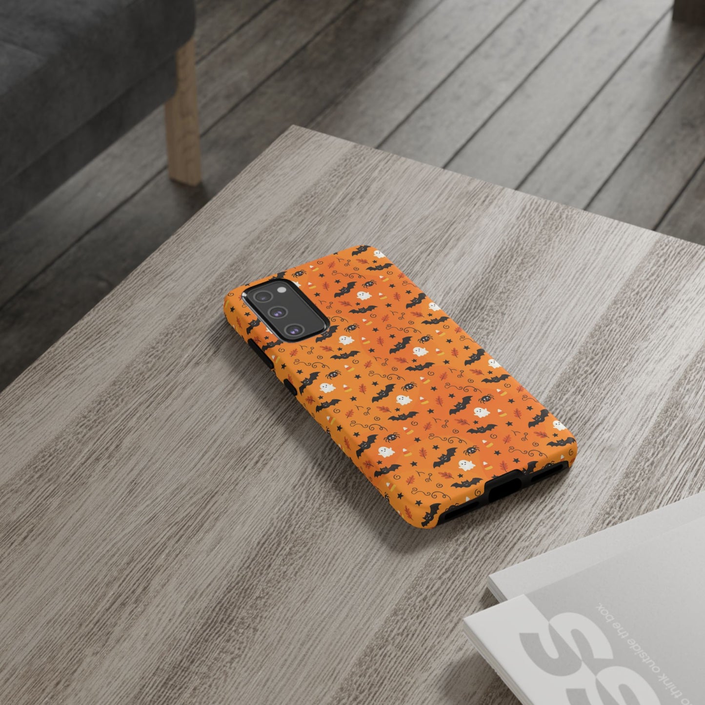 Boo-tiful Halloween Bat & Ghost Tough Phone Case