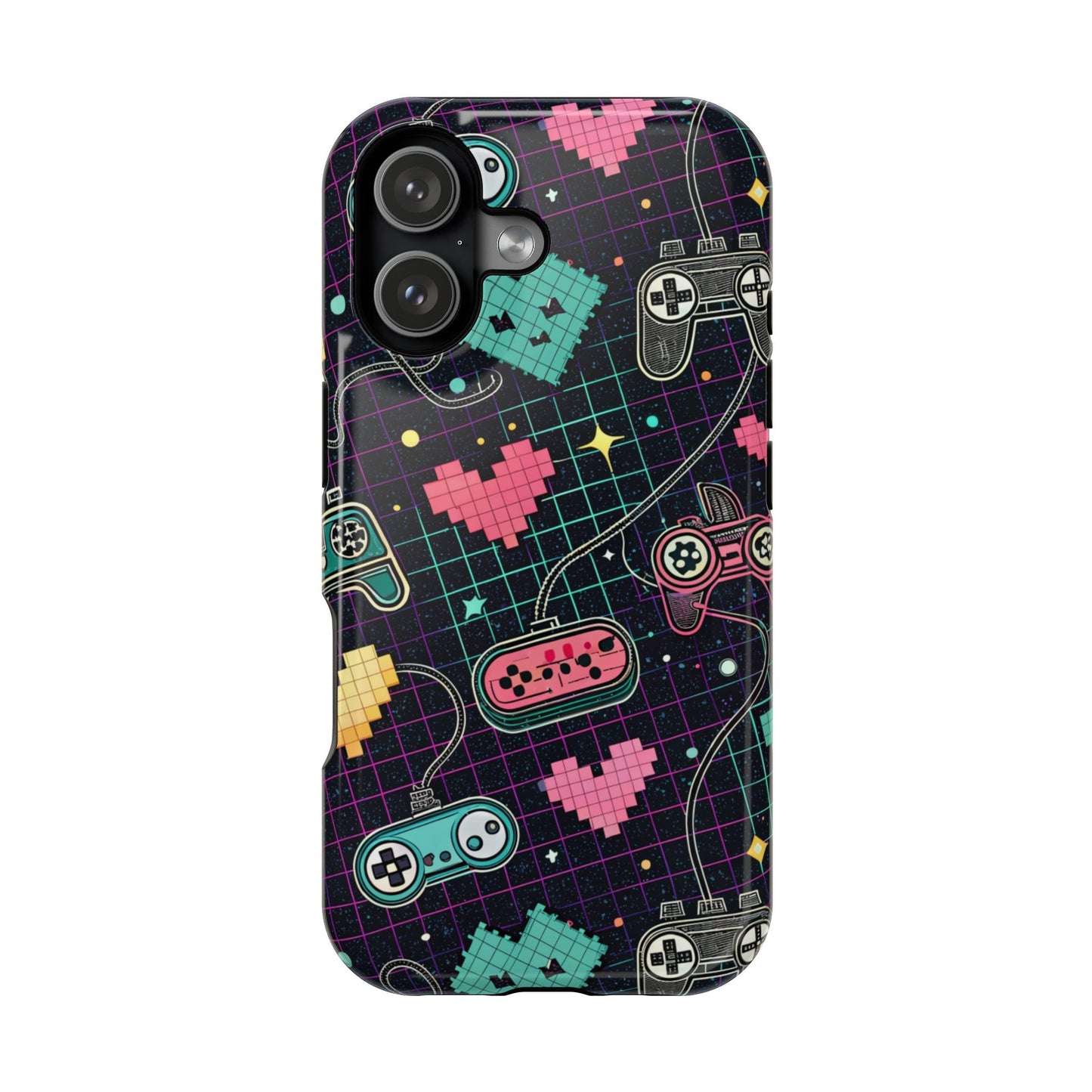 Retro Gamer Inspired Phone Case – Durable Dual-Layer iPhone Case with MagSafe