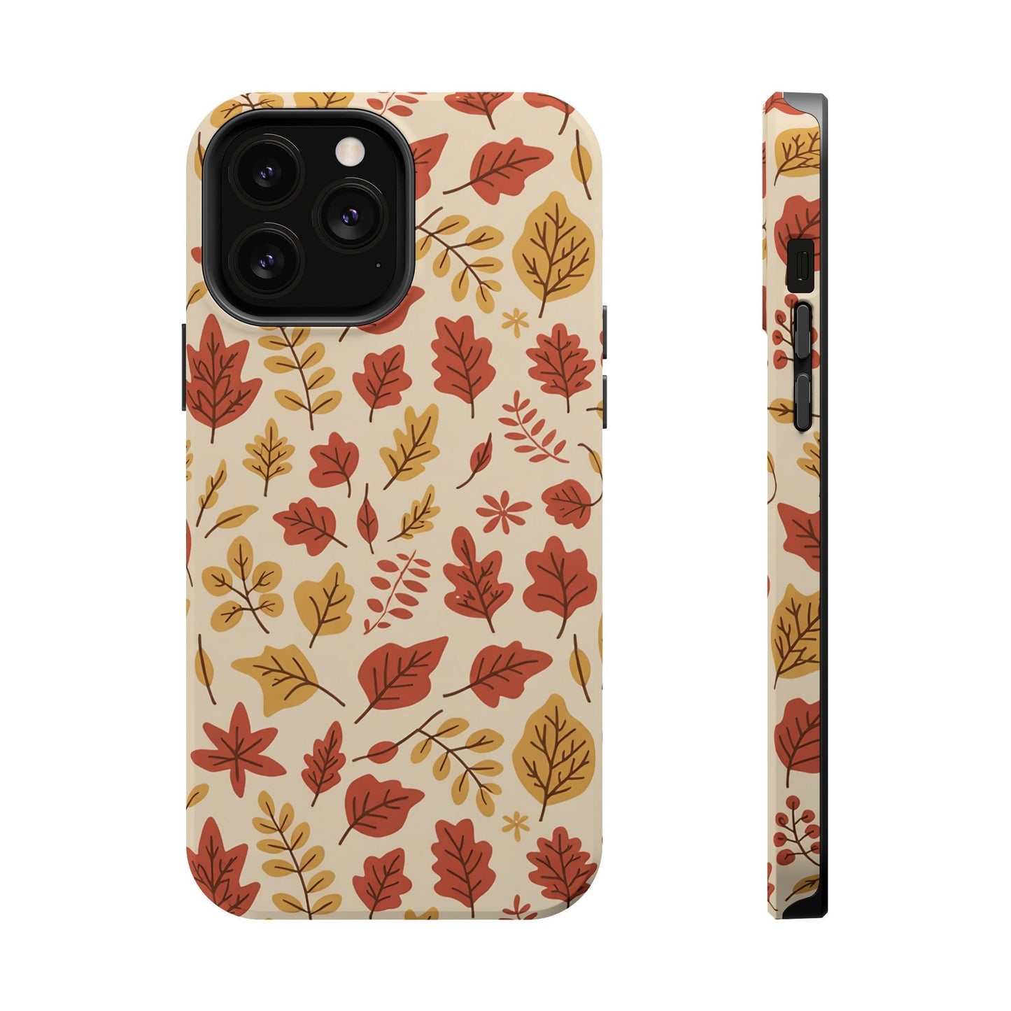 Fall Leaves iPhone tough case with autumn leaf design and durable dual-layer protection