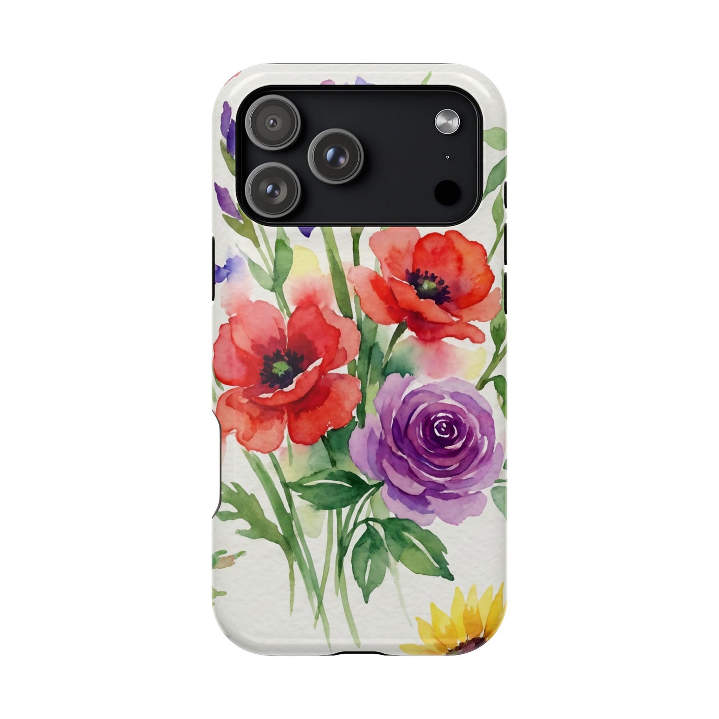 iPhone Case — Watercolor Bouquet Magnetic Impact-Resistant Case