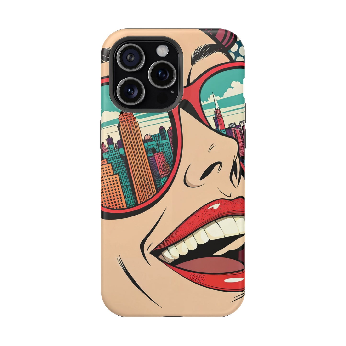 City View Pop Art Design iPhone Tough Case