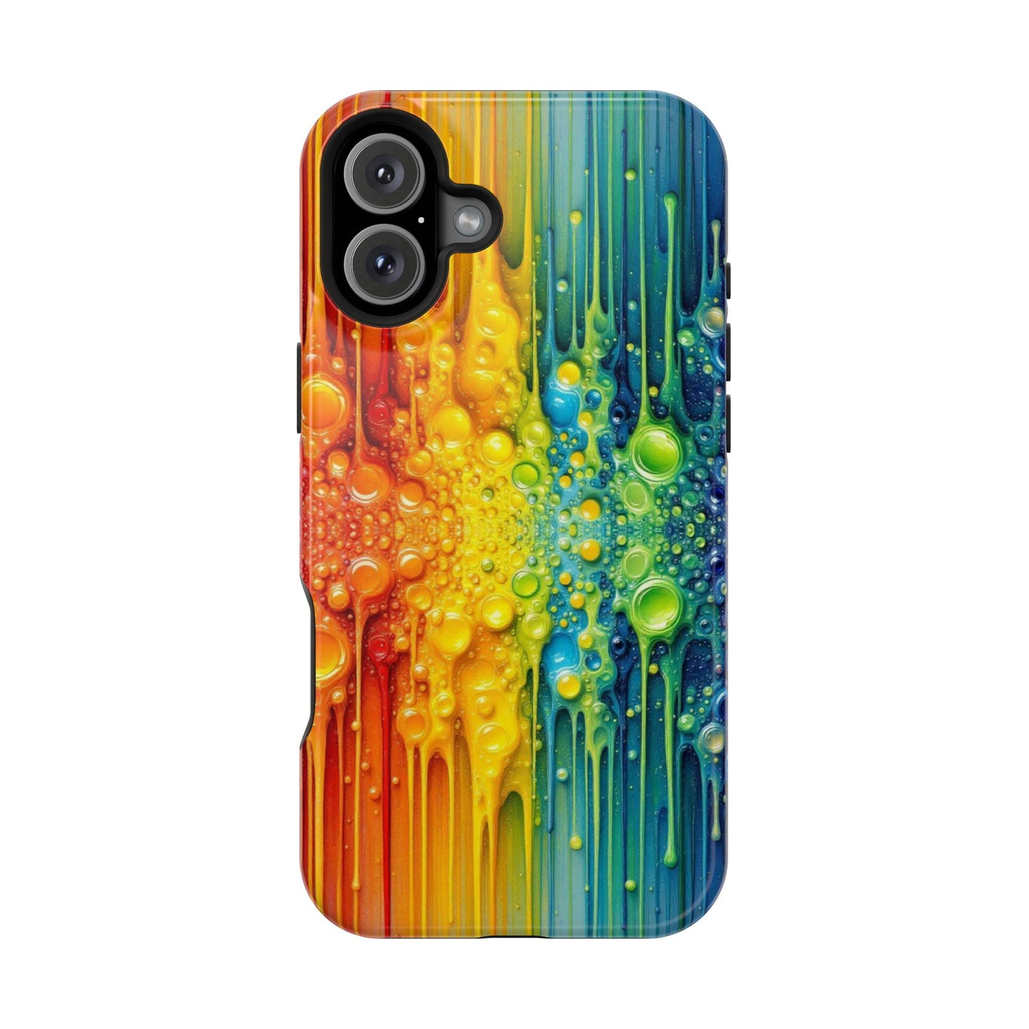 Rainbow Paint Splash iPhone Tough Case