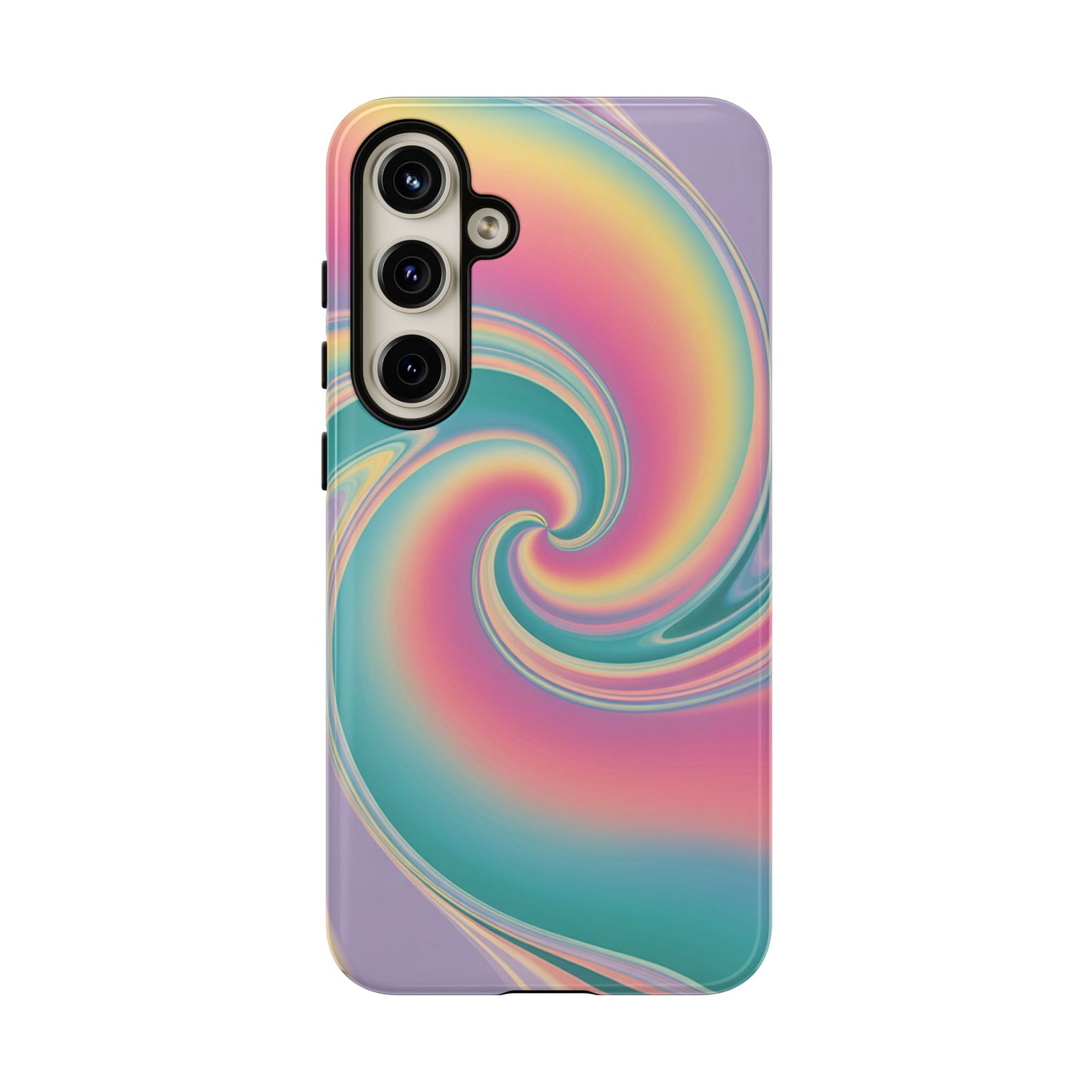 Cotton Candy Rainbow Swirl Design Samsung Tough Case