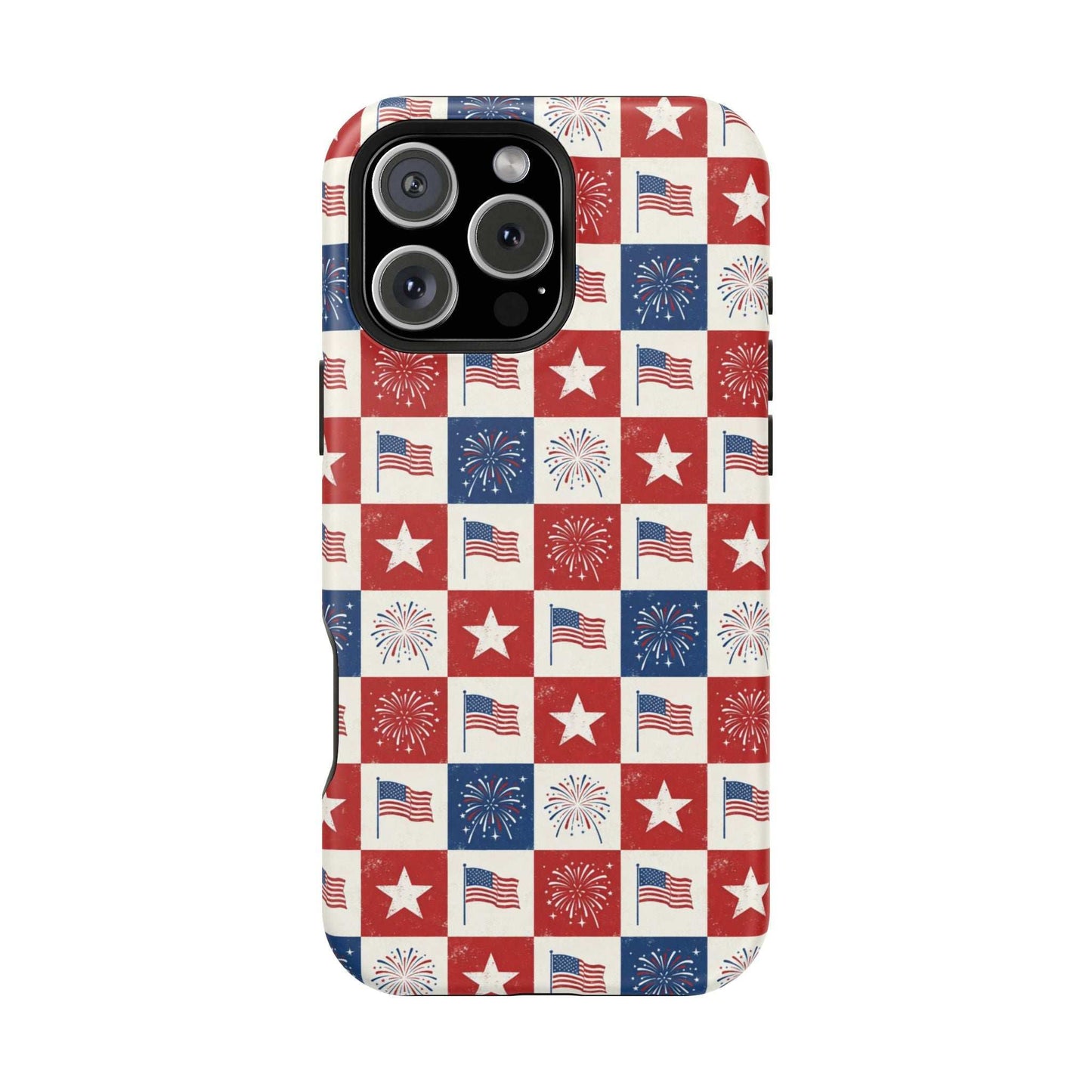 4th of July Patriotic iPhone Case — Magnetic Impact-Resistant