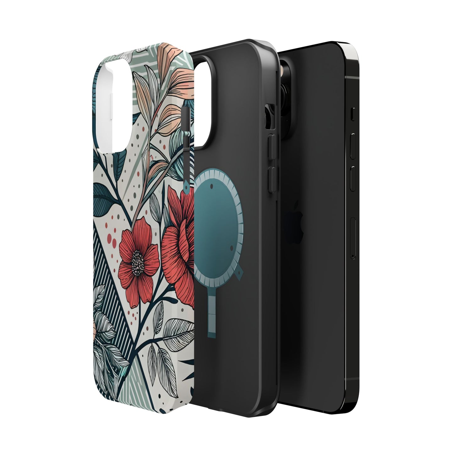 Geometric Flower iPhone Tough Case