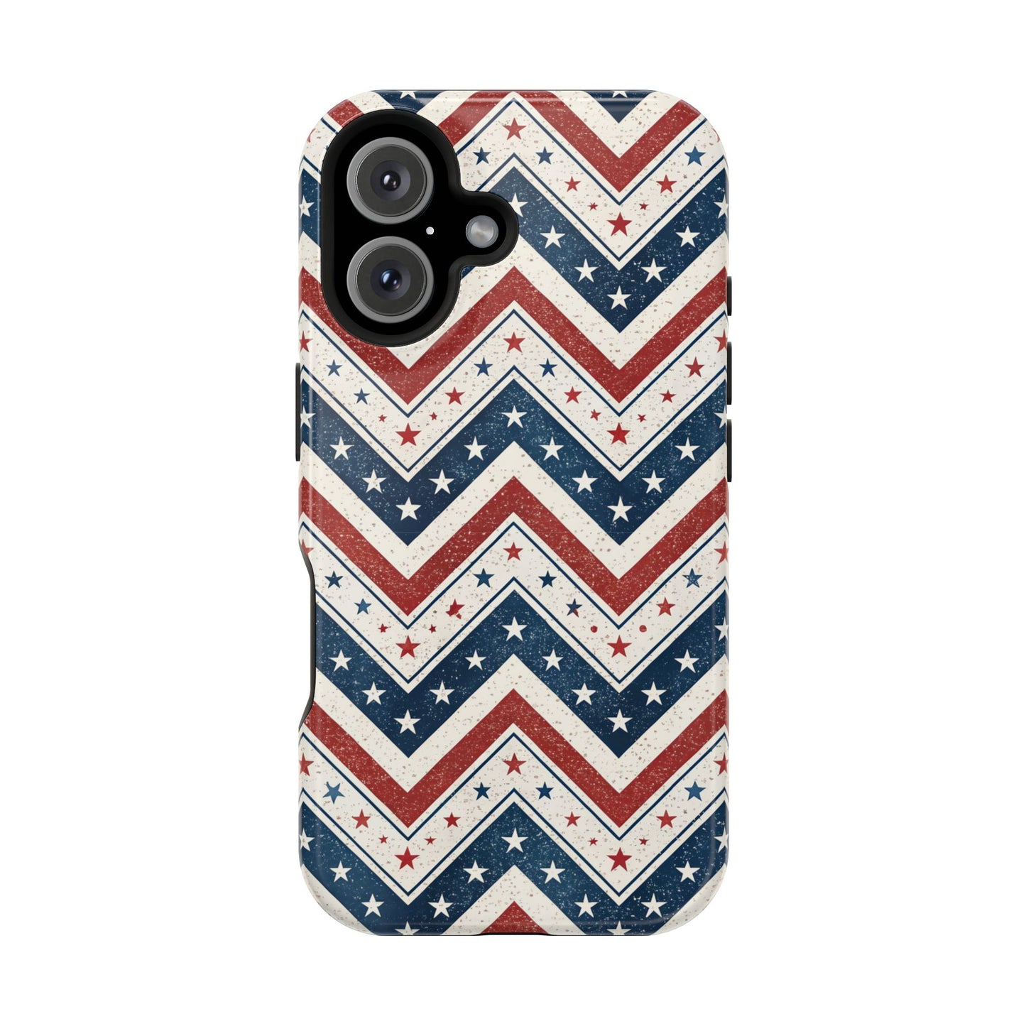 iPhone Tough Case - Vintage Stars and Stripes Design