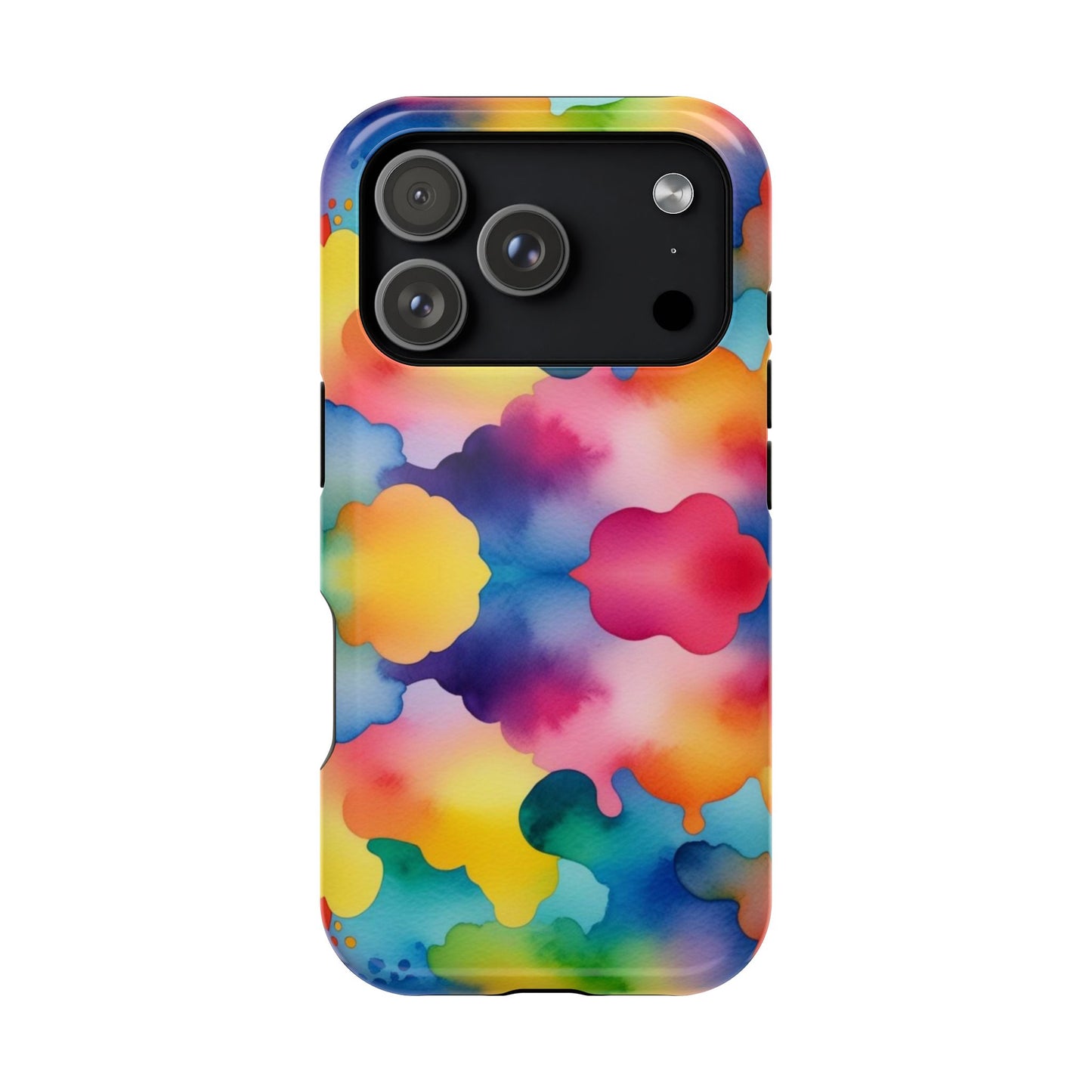 Watercolor Rainbow Clouds iPhone Tough Case