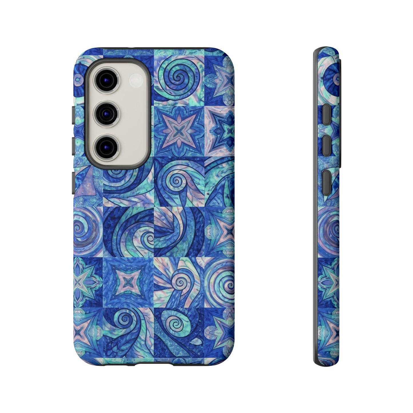 Sea Blue Abstract Samsung Tough Phone Case