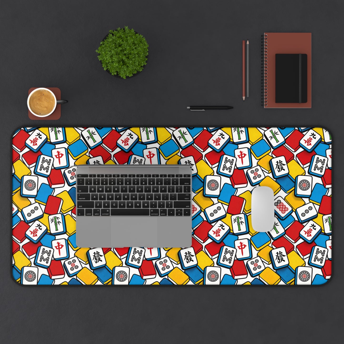 Vibrant Mahjong Desk Mat – Colorful Gaming & Workspace Mat