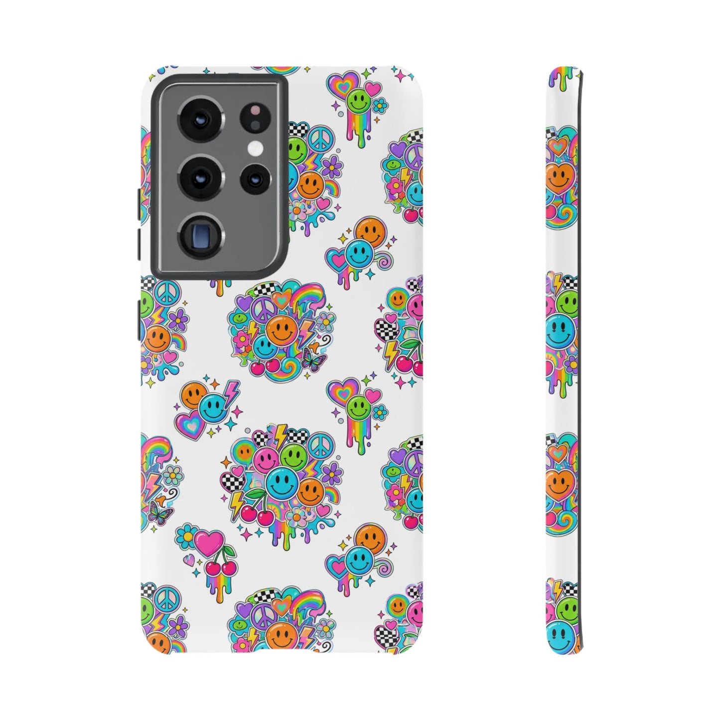 Retro Dopamine-Inspired Samsung Tough Phone Case