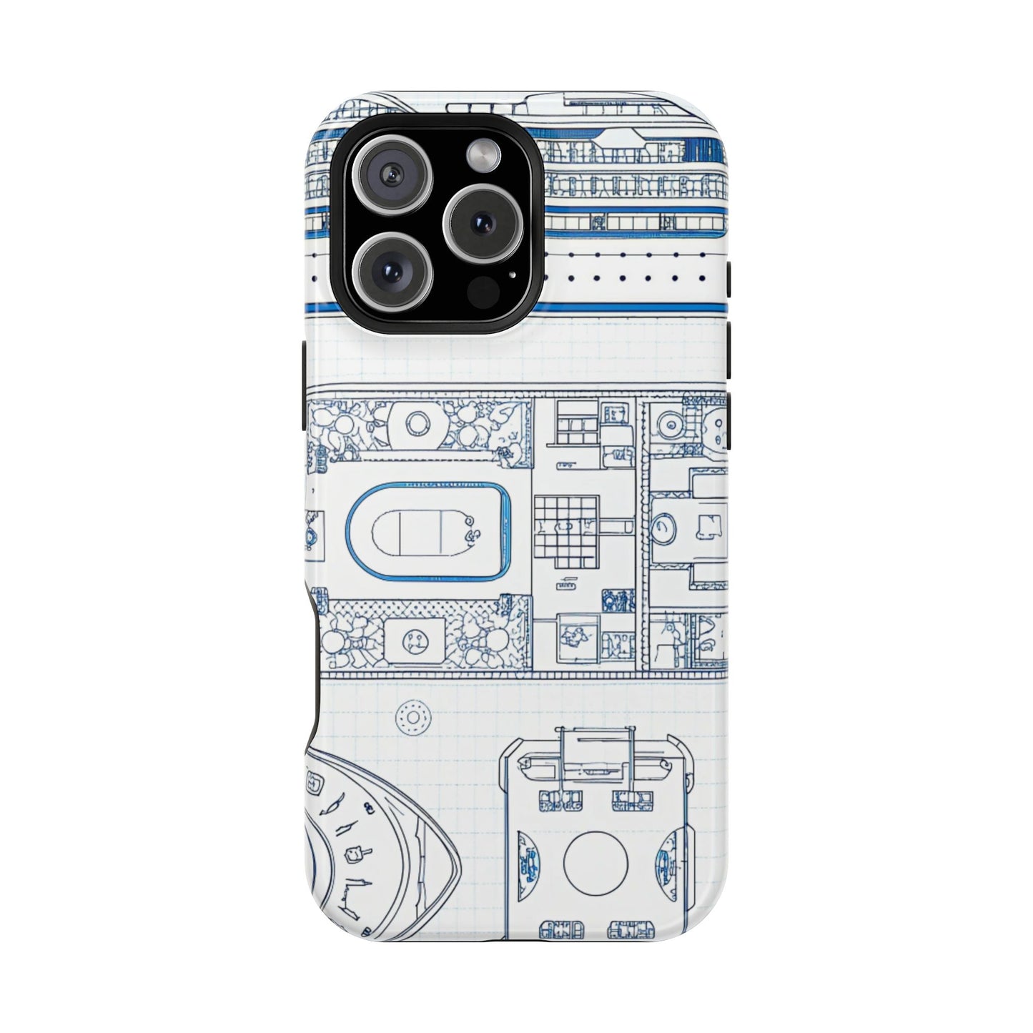 Cruise Ship Design Inspired iPhone Tough Case